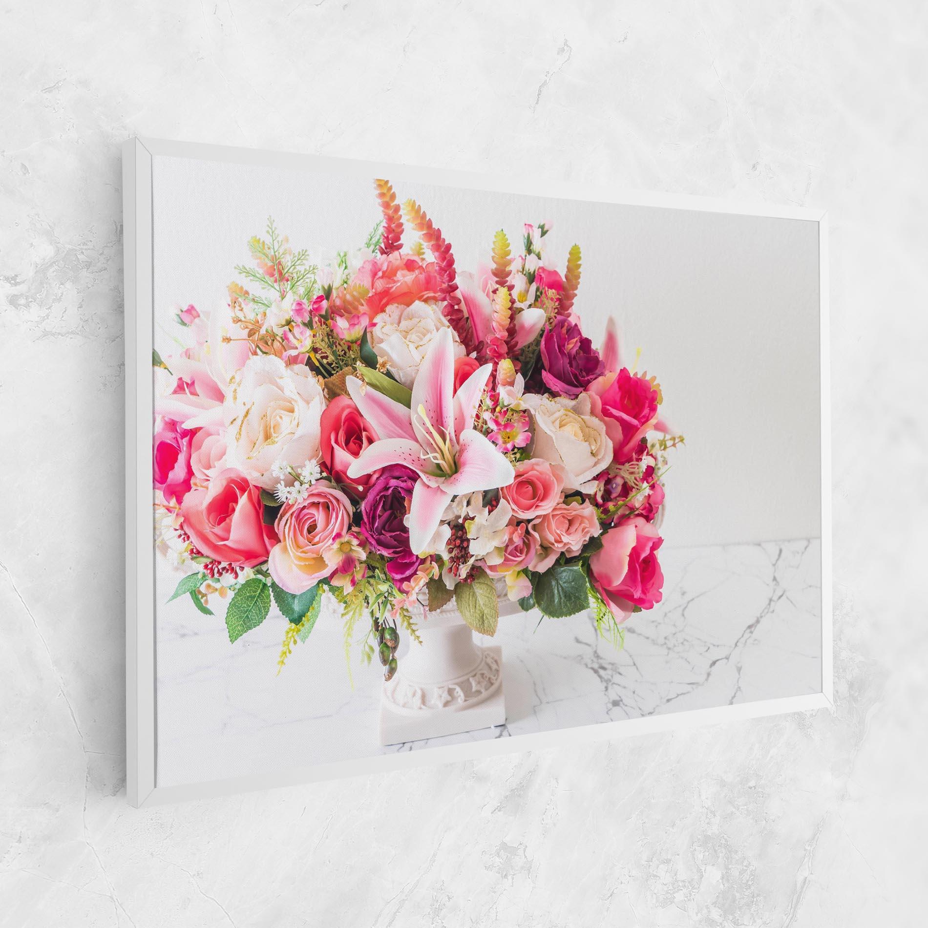 Vászonkép Bouquet Flowers Vase mockup 1