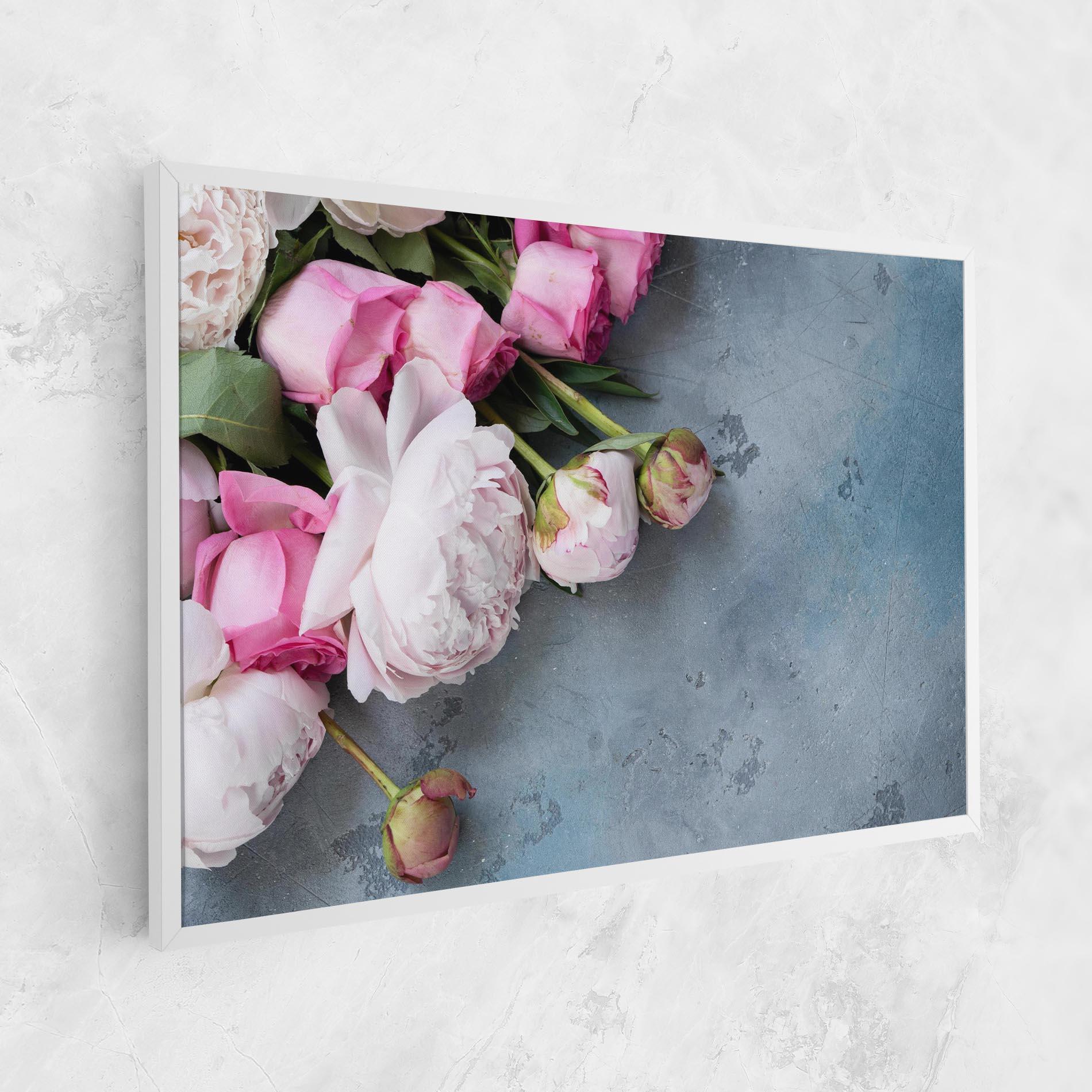 Vászonkép Cute Pink Peonies mockup 1