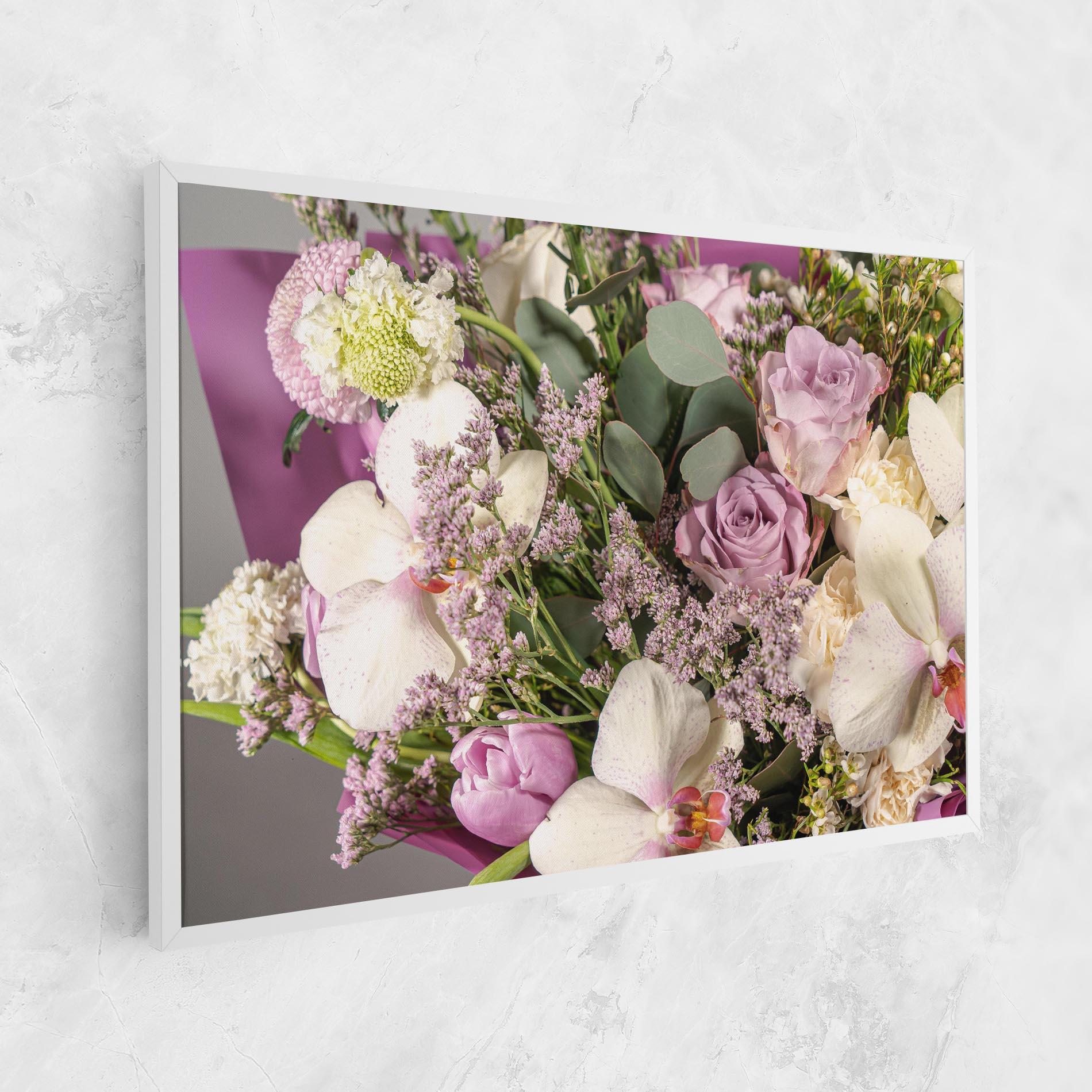 Vászonkép Cute Purple Bouquet mockup 1