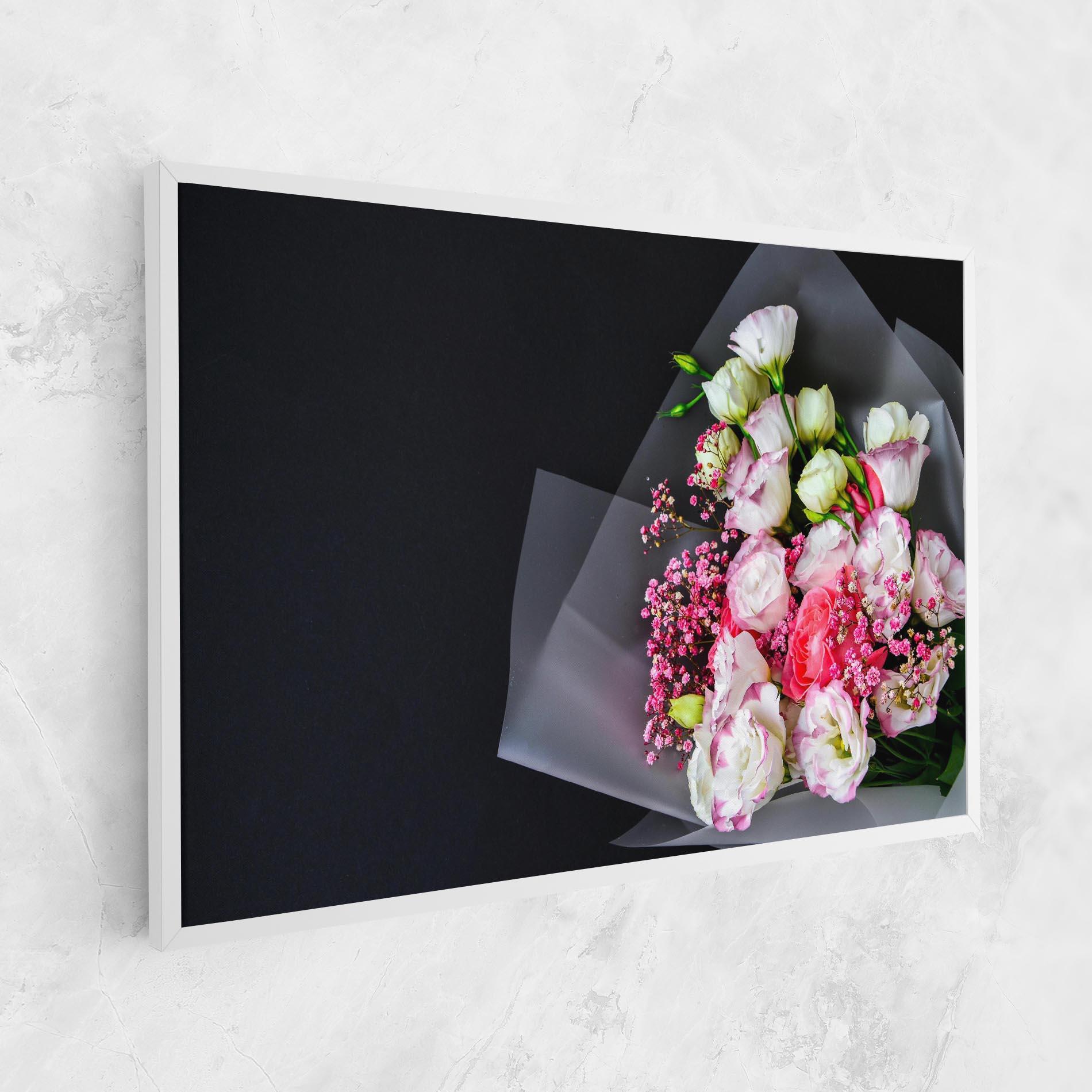 Vászonkép Cute Roses Bouquet mockup 1