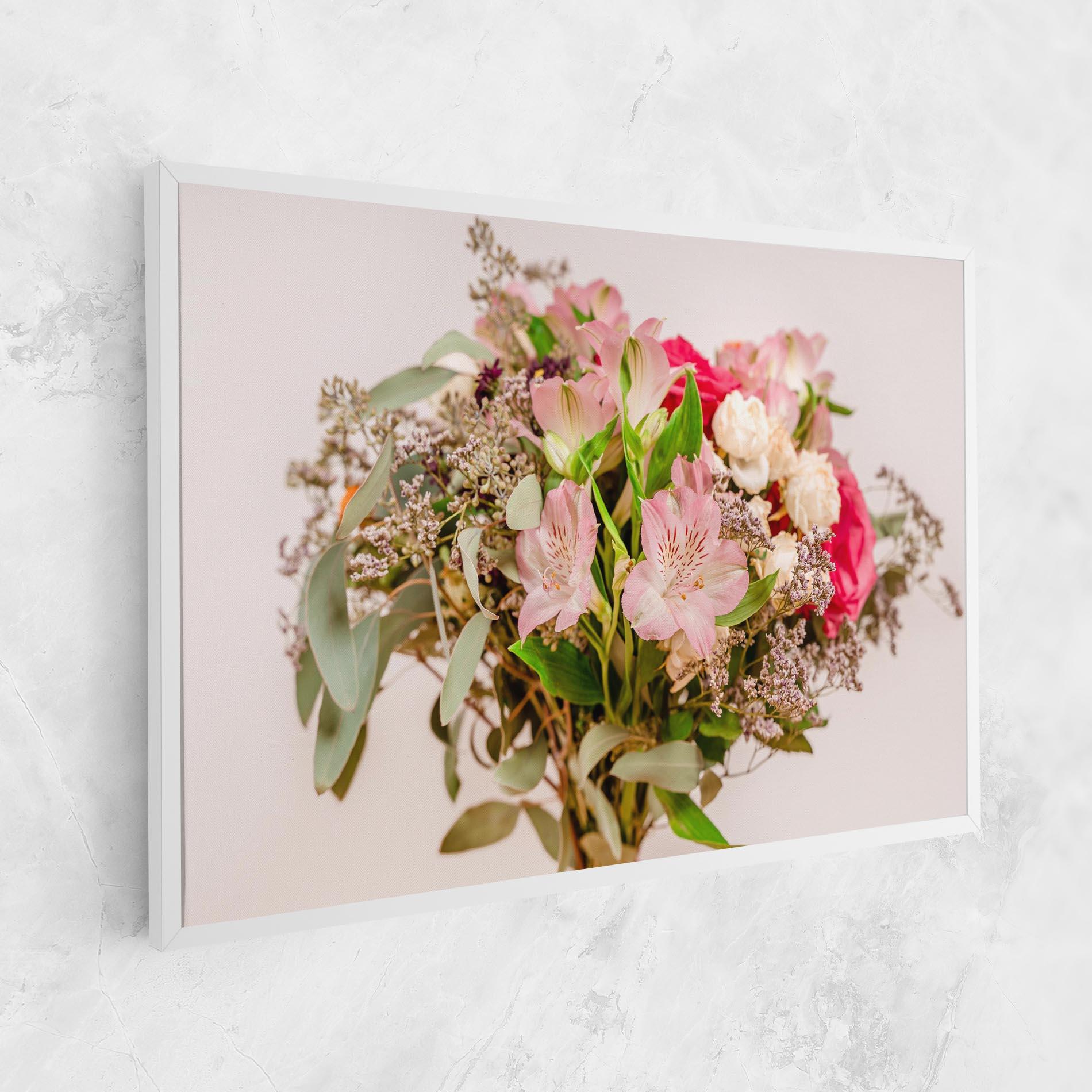 Vászonkép Girly Pink Bouquet mockup 1