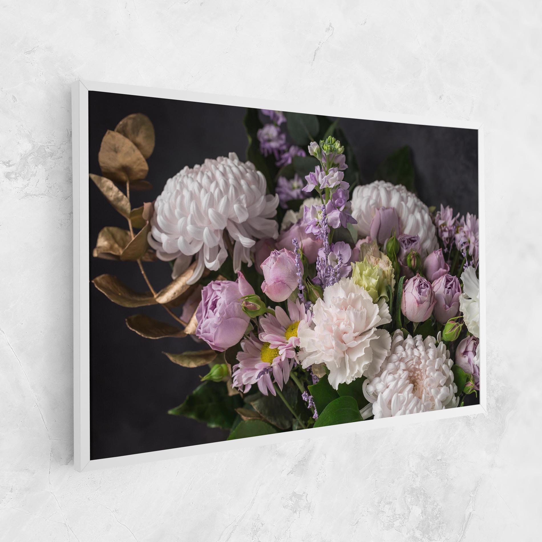 Vászonkép Pastel Purple Bouquet mockup 1