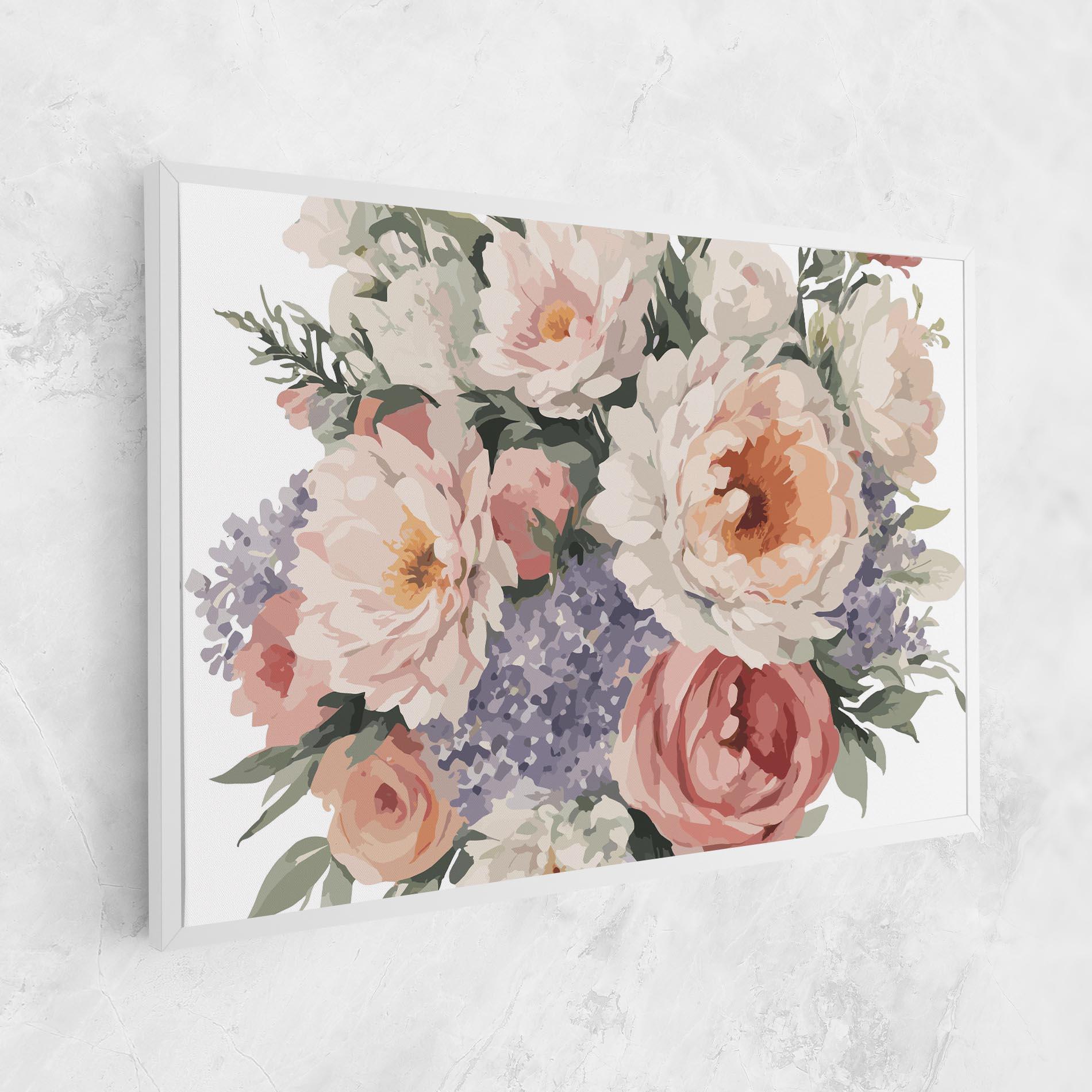 Vászonkép Pretty Watercolor Bouquet mockup 1
