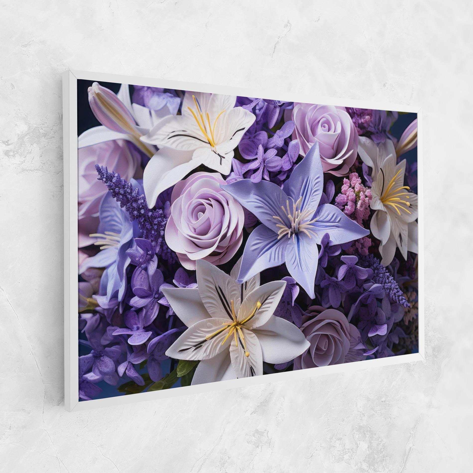Vászonkép Purple Cute Bouquet mockup 1