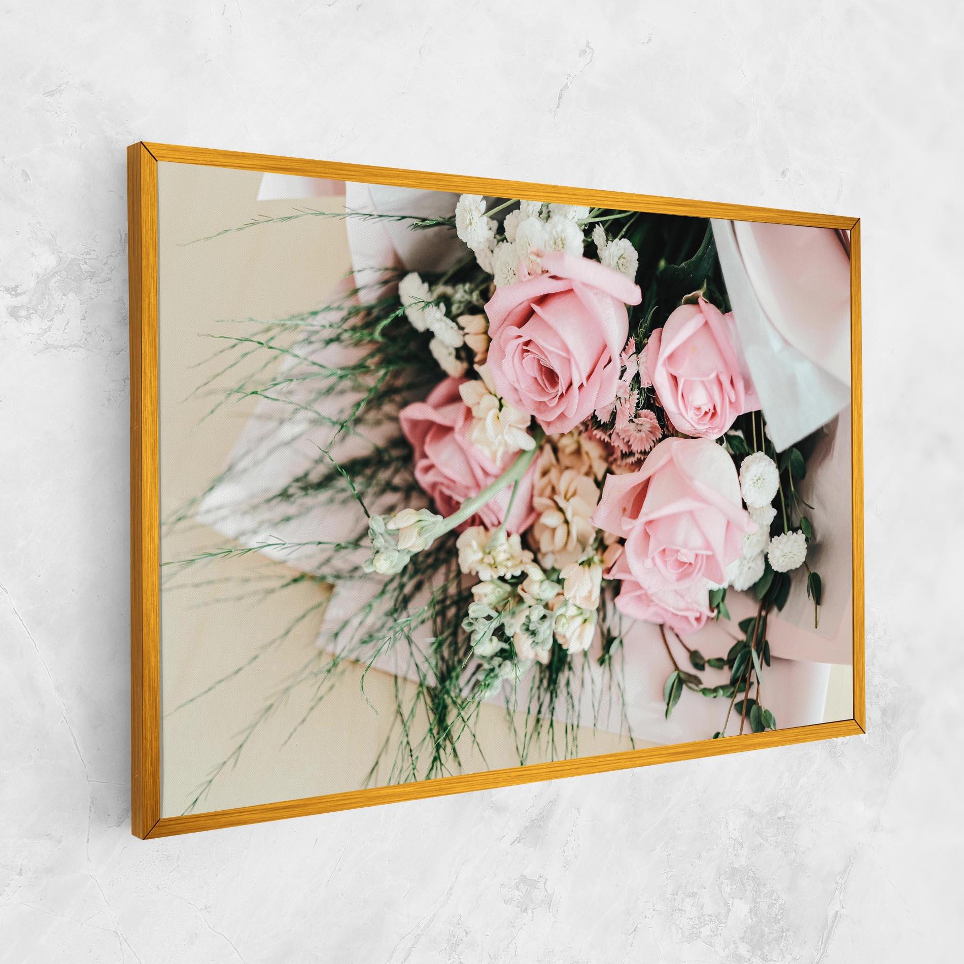 Vászonkép Baby Pink Bouquet mockup 1