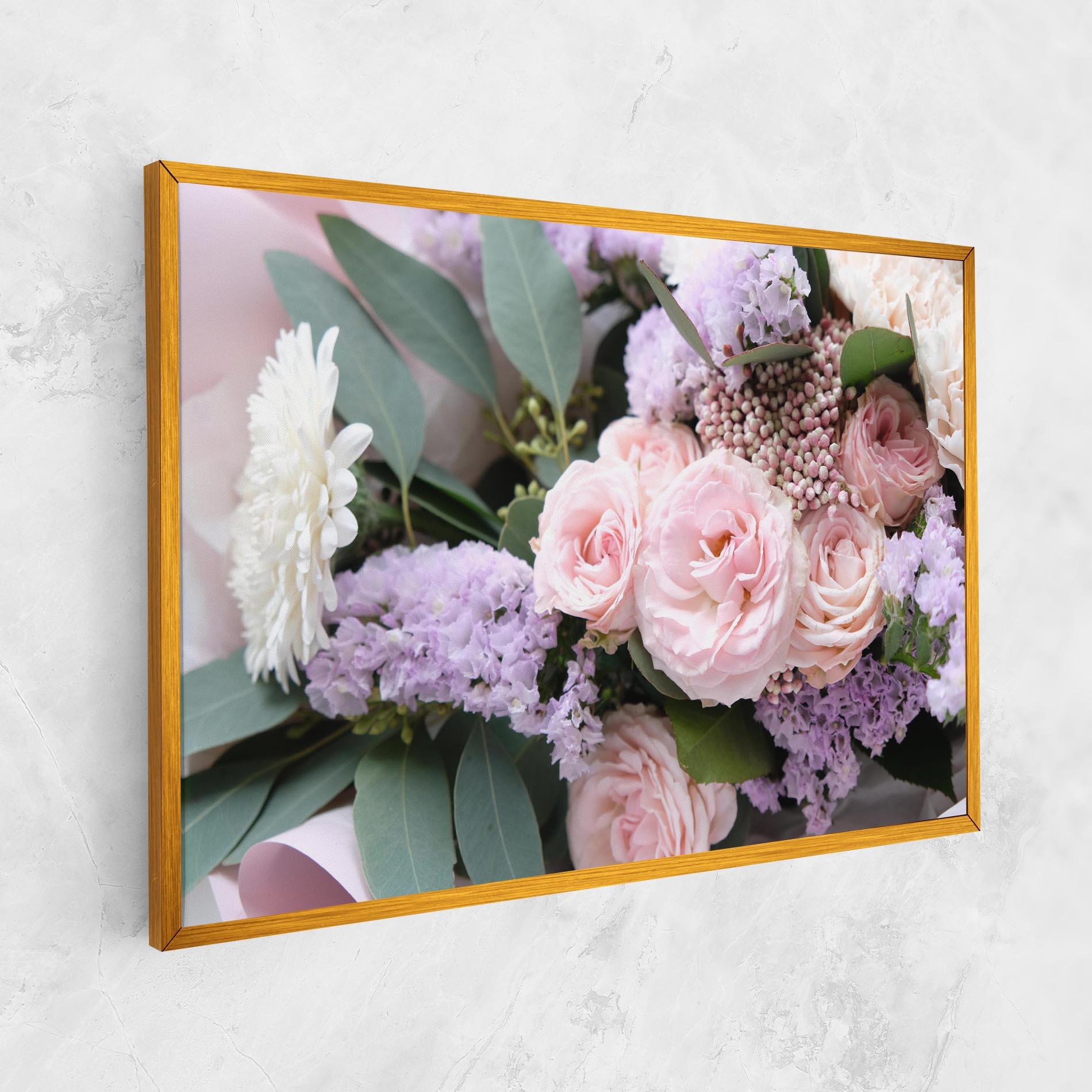 Vászonkép Beautiful Pink Roses mockup 1