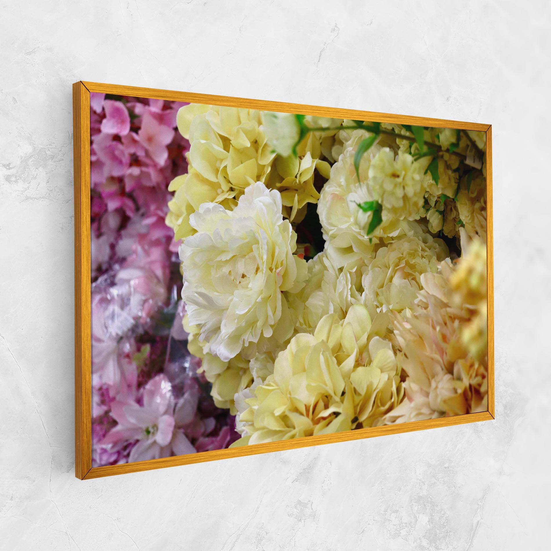 Vászonkép Beautiful Yellow Pastel mockup 1