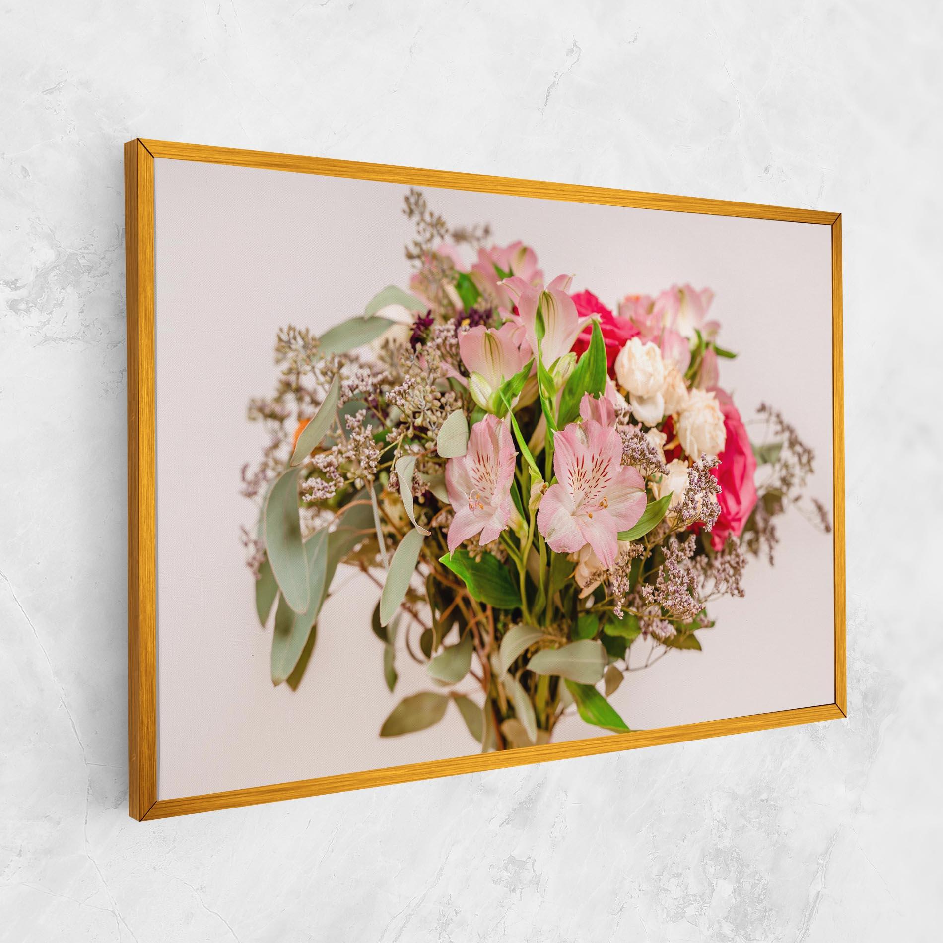 Vászonkép Girly Pink Bouquet mockup 1