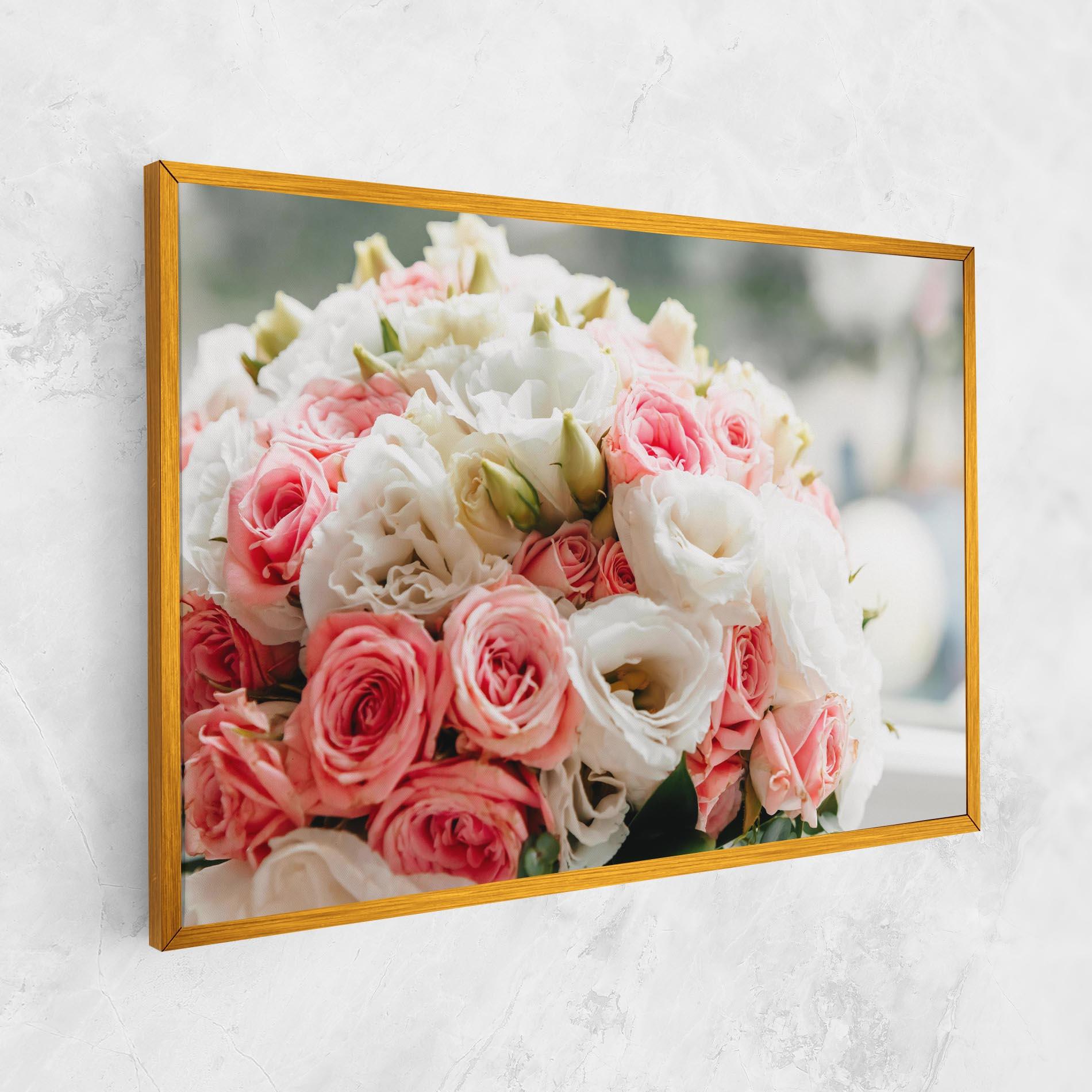 Vászonkép Pink Beautiful Bouquet mockup 1