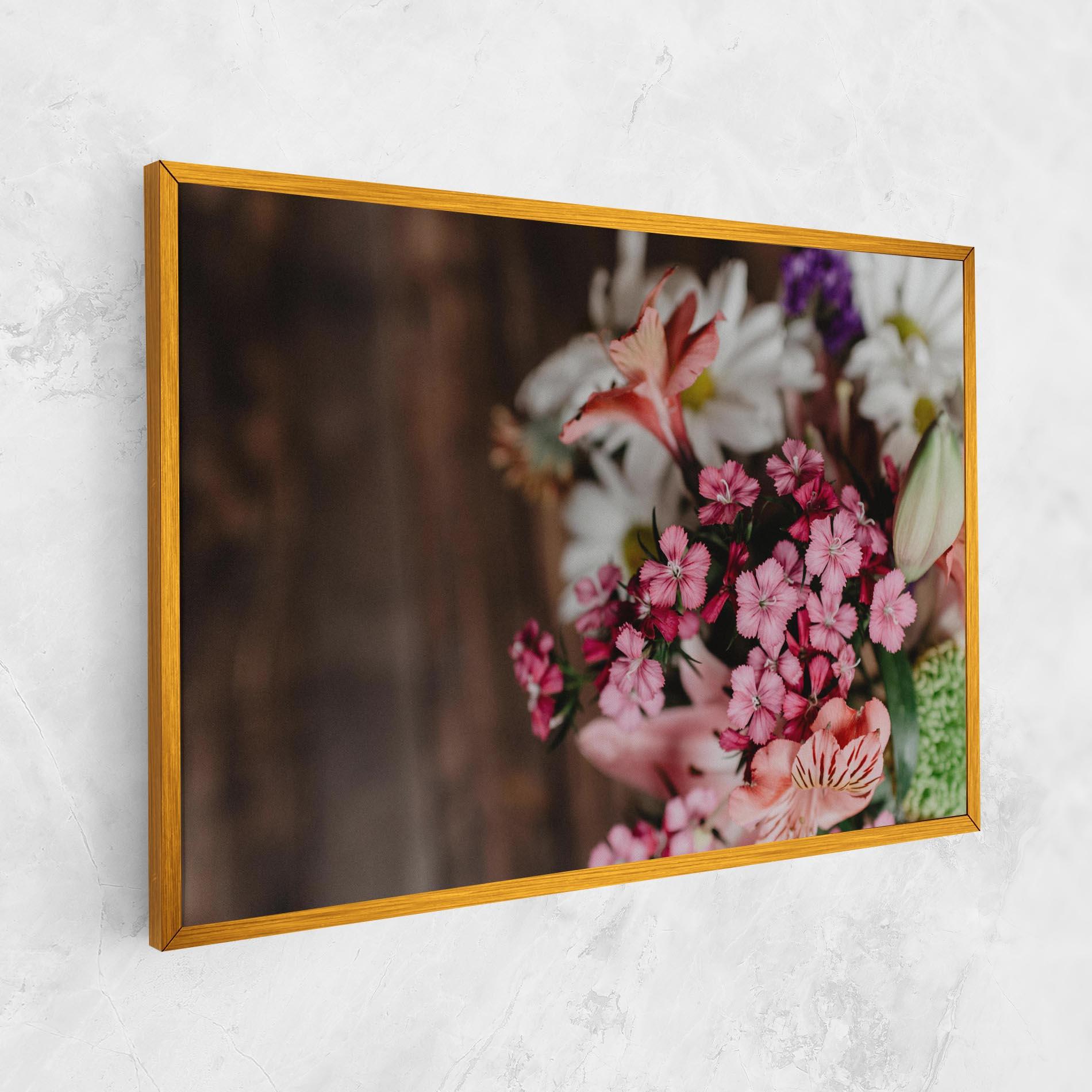 Vászonkép Small Flowers Bouquet mockup 1