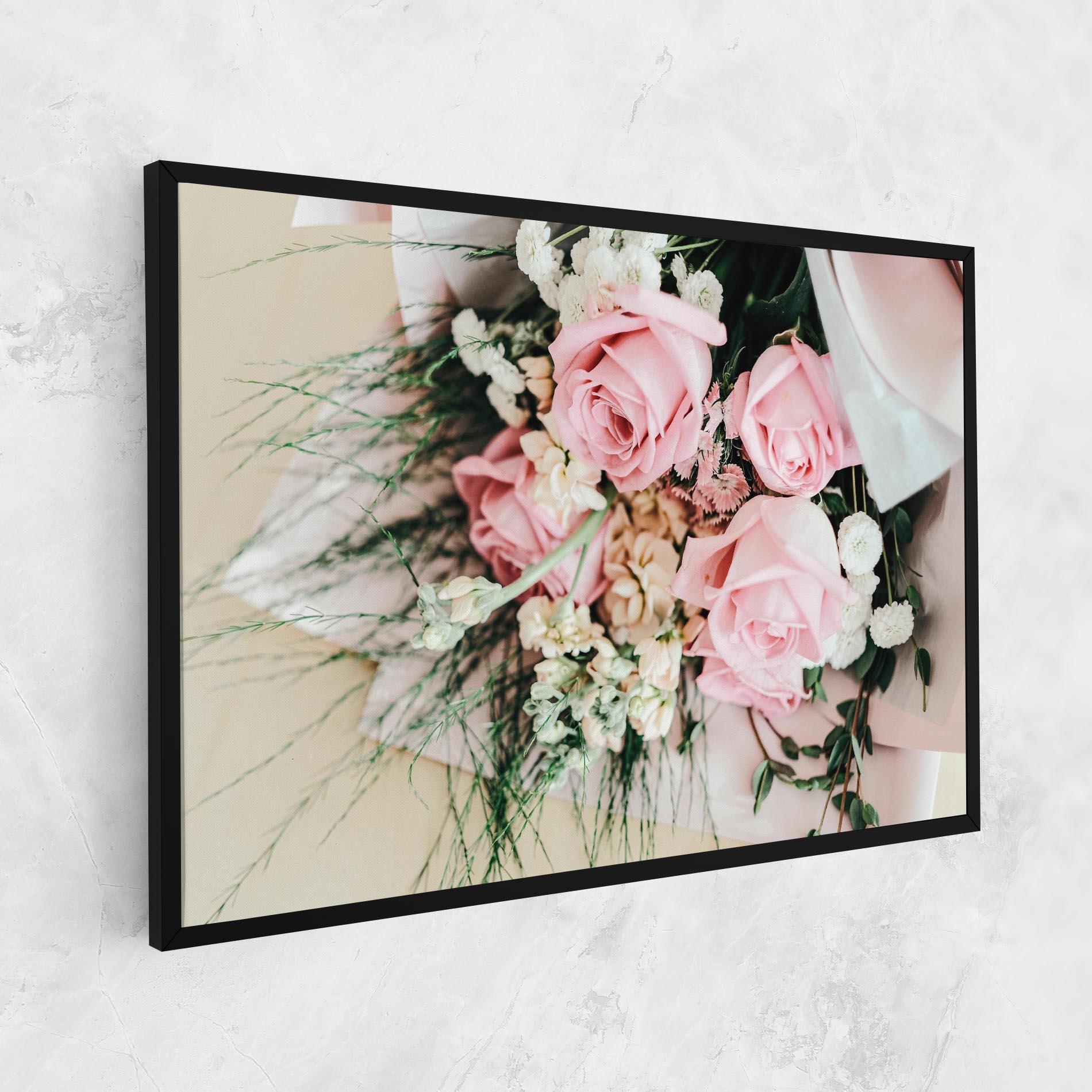 Vászonkép Baby Pink Bouquet mockup 1