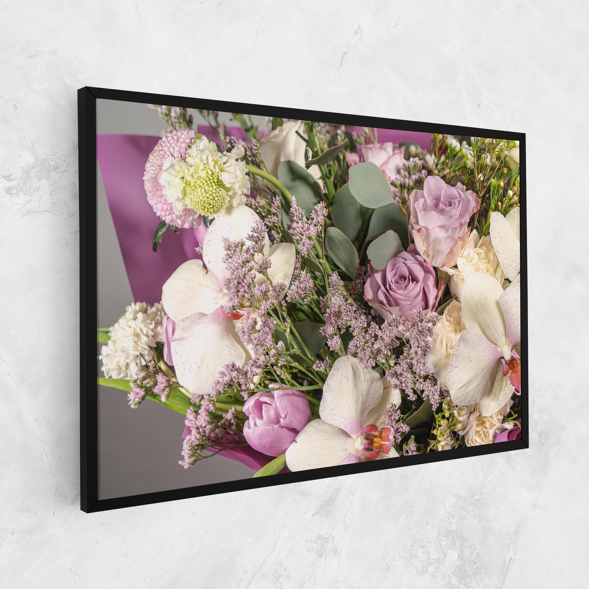 Vászonkép Cute Purple Bouquet mockup 1