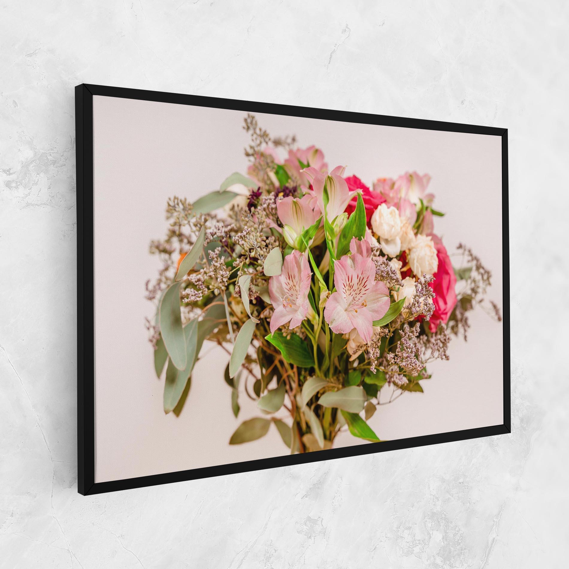 Vászonkép Girly Pink Bouquet mockup 1