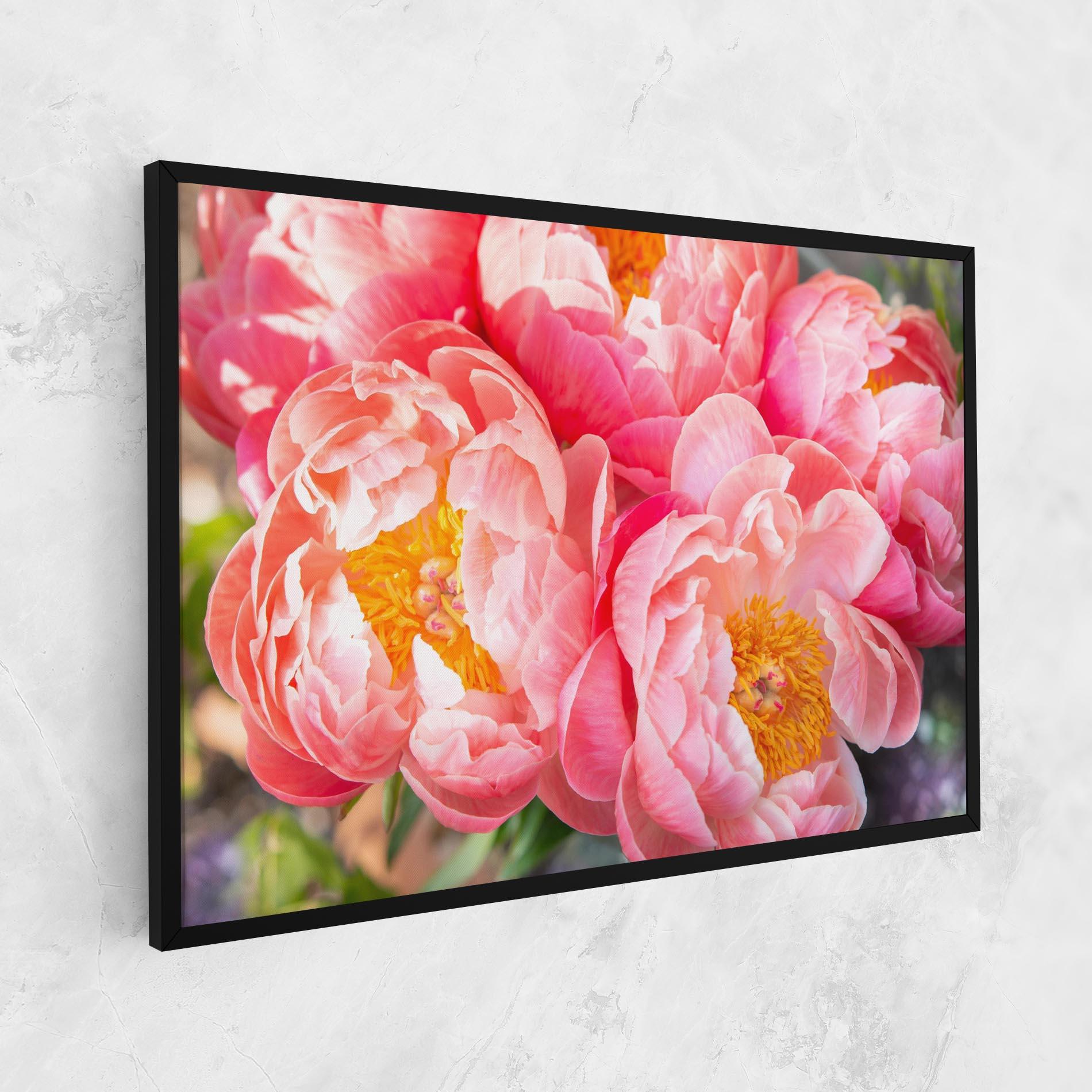 Vászonkép Opened Peonies Bouquet mockup 1