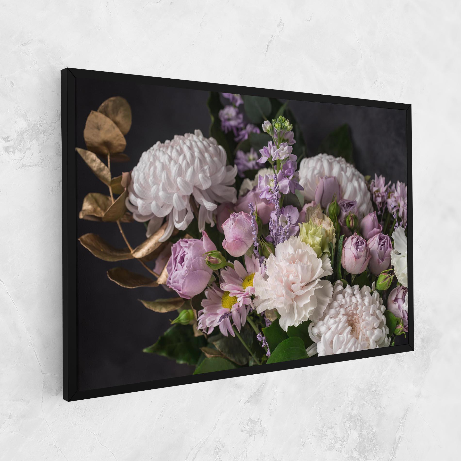 Vászonkép Pastel Purple Bouquet mockup 1