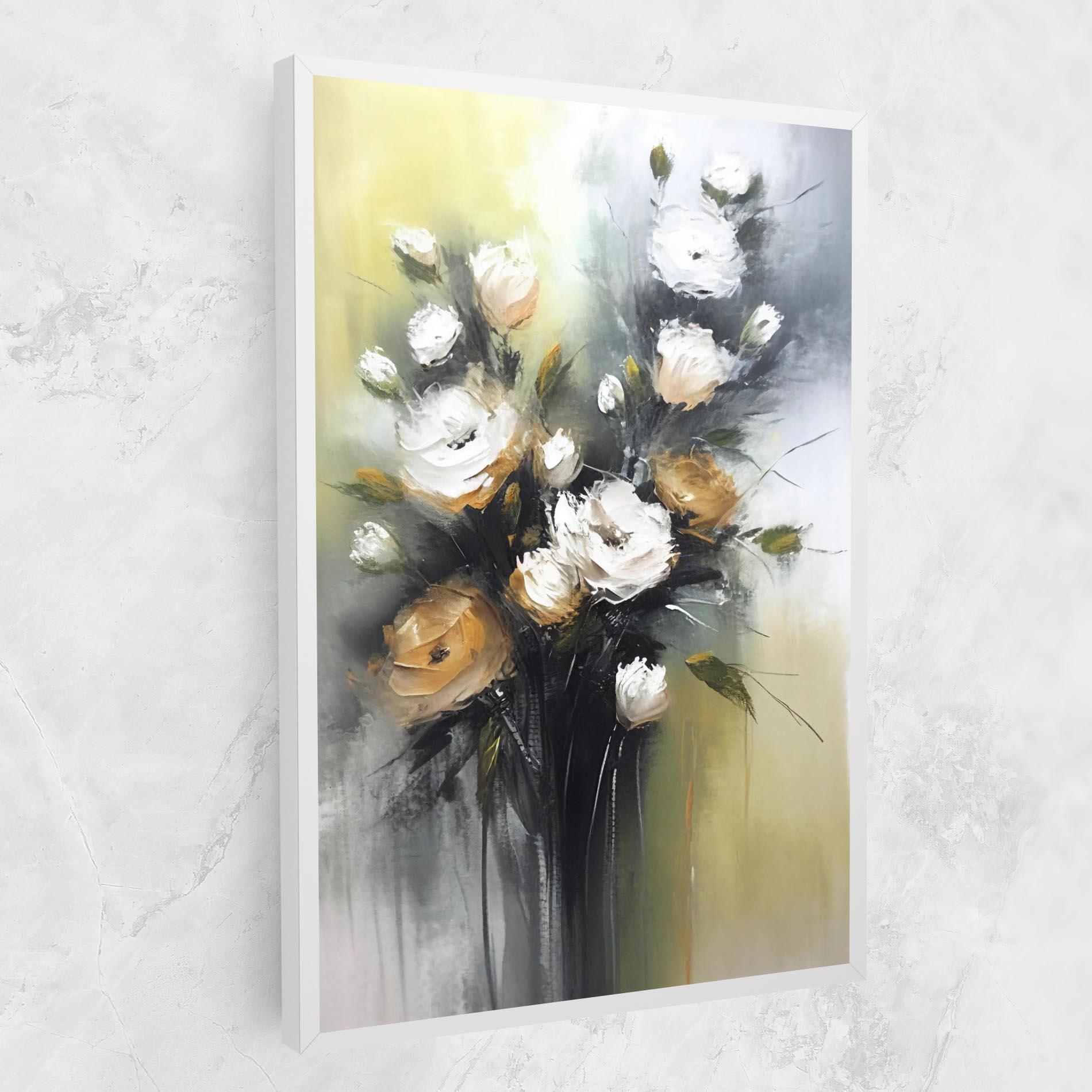 Vászonkép Bouquet Painting mockup 1