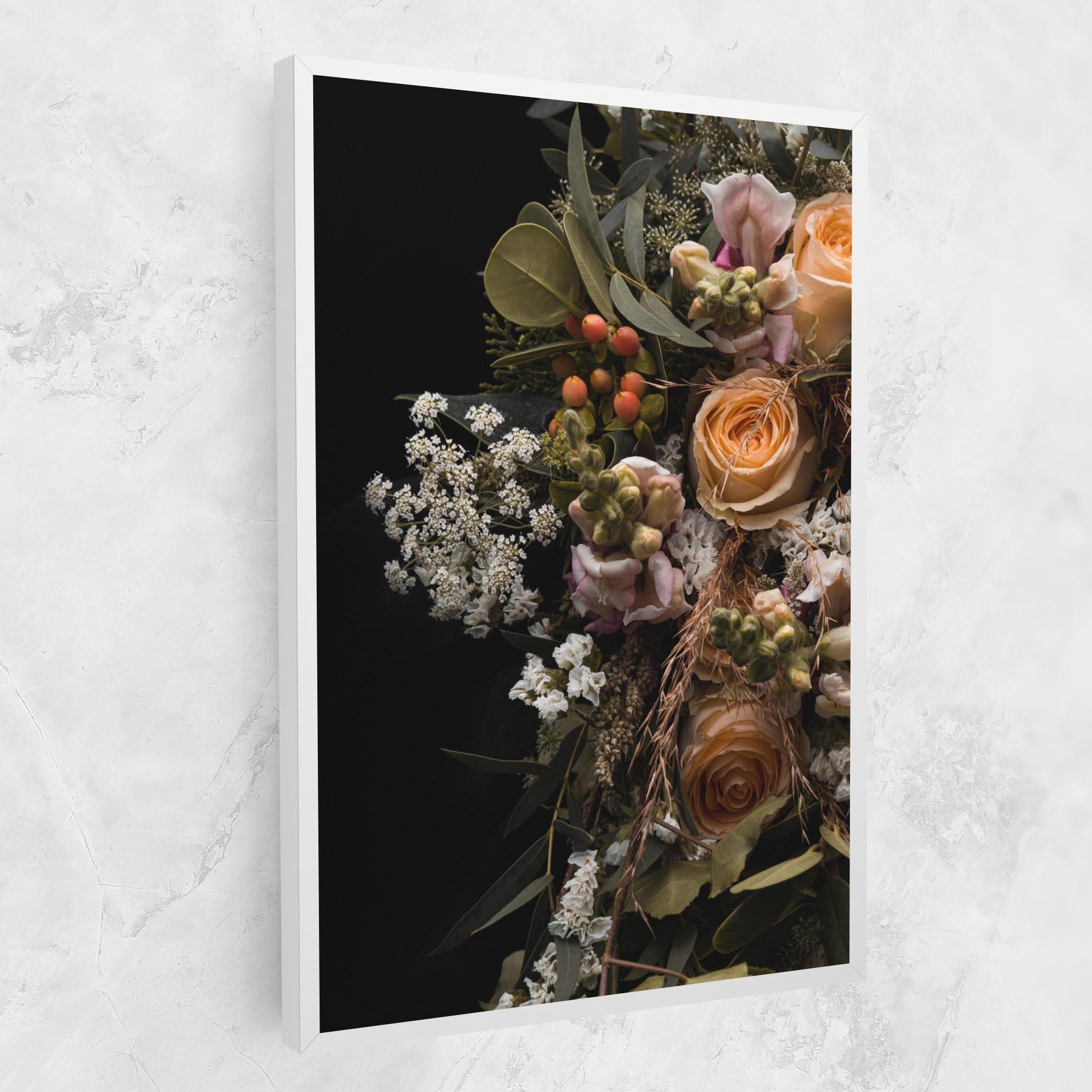 Vászonkép Dark Flower Bouquet mockup 1