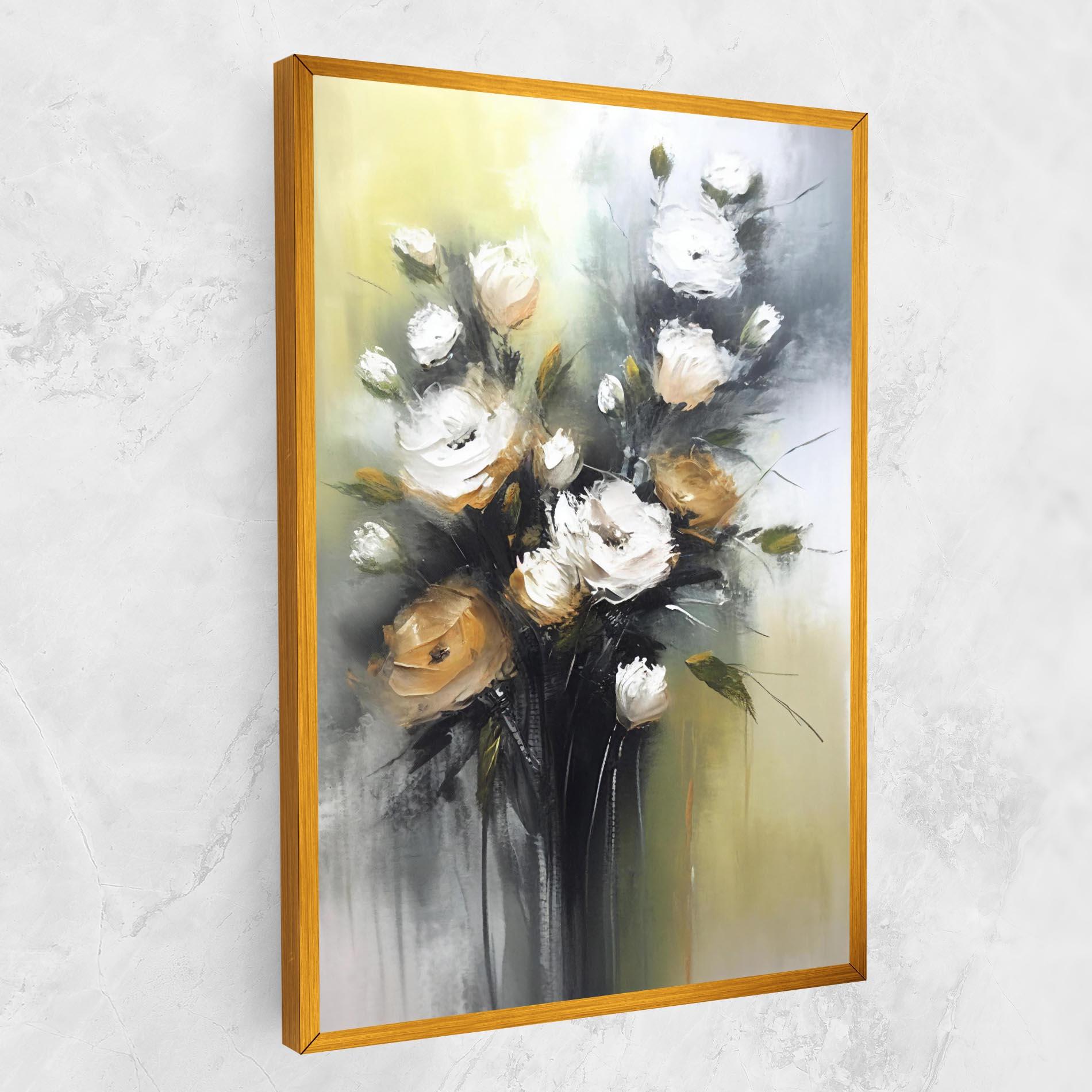 Vászonkép Bouquet Painting mockup 1