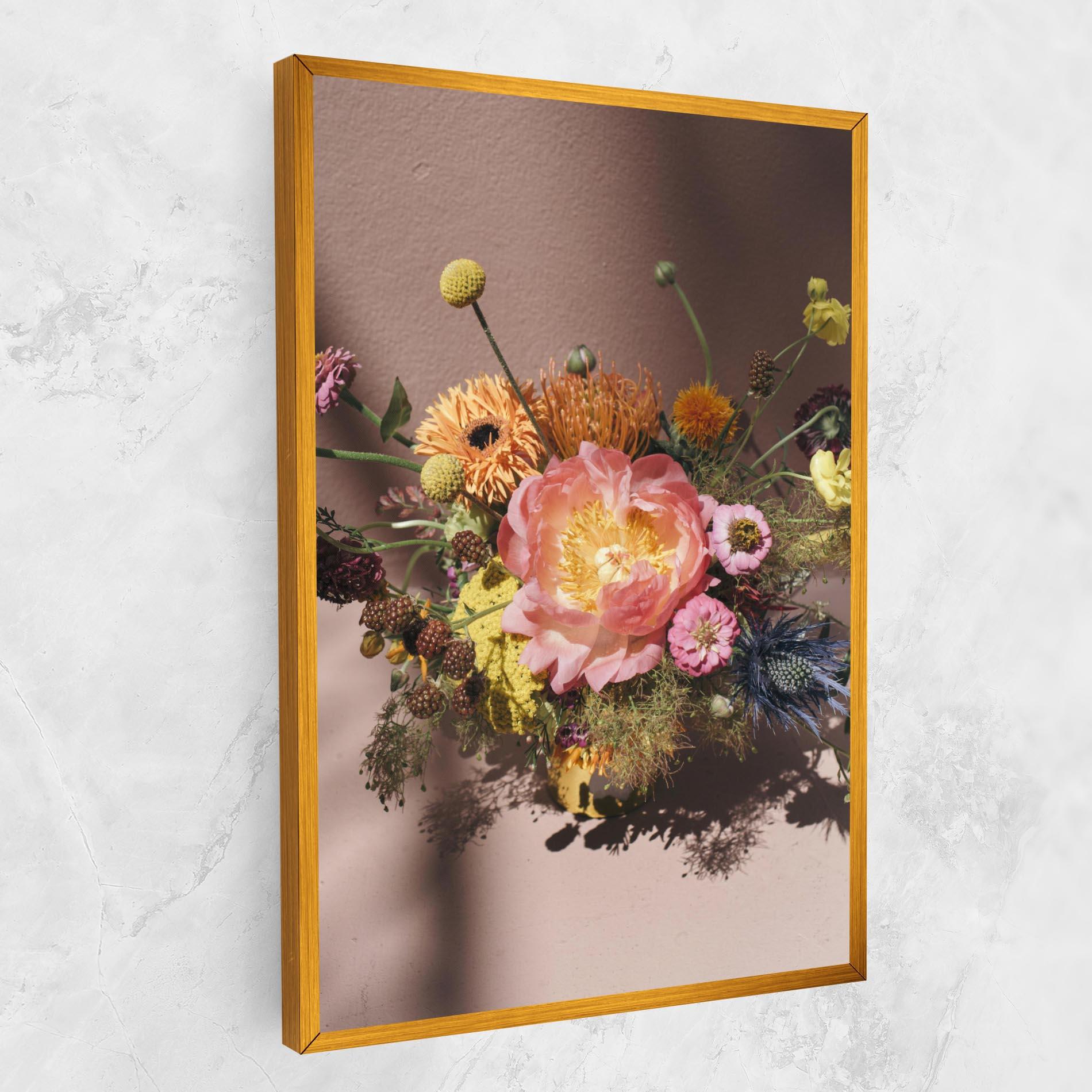 Vászonkép Pastel Orange Bouquet mockup 1