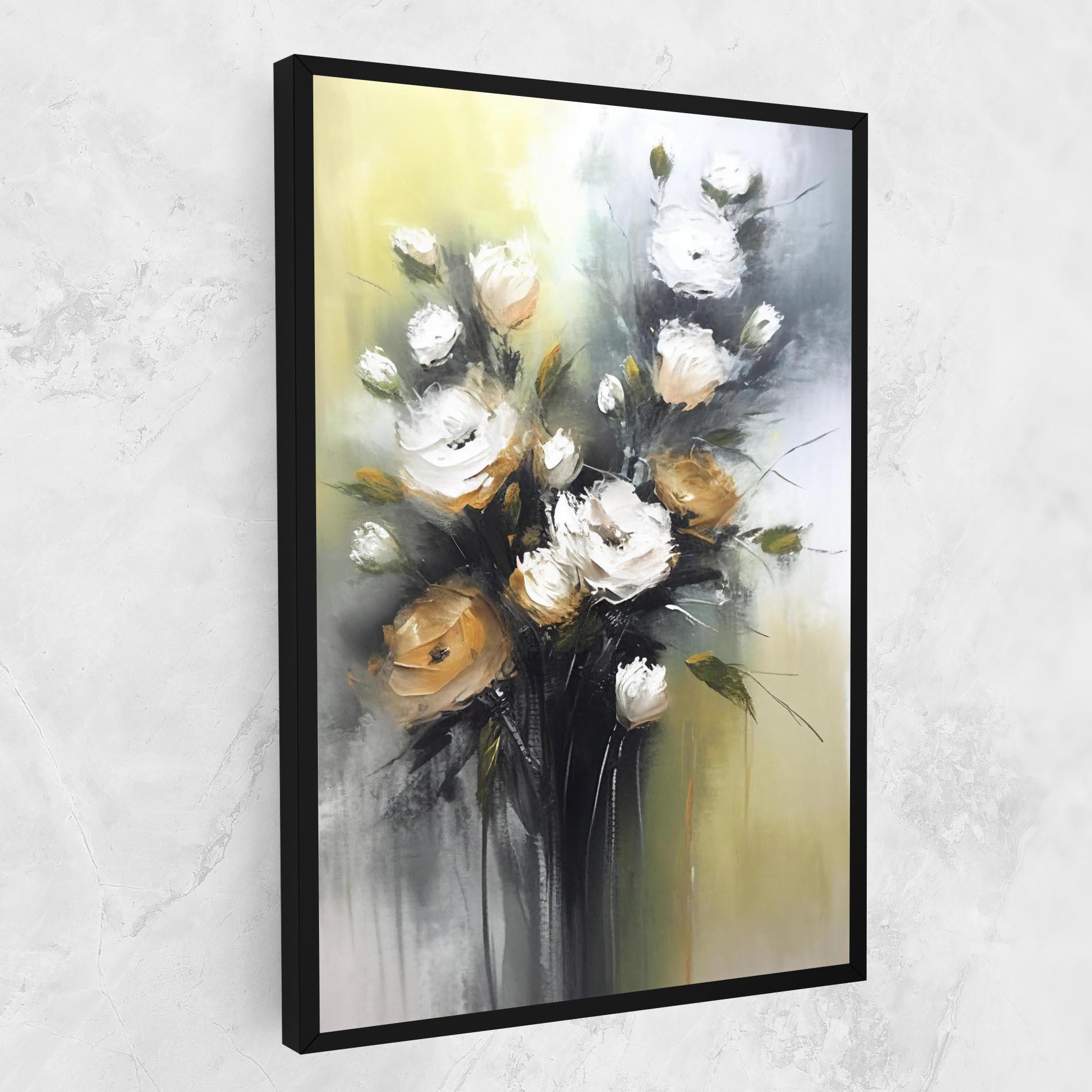 Vászonkép Bouquet Painting mockup 1