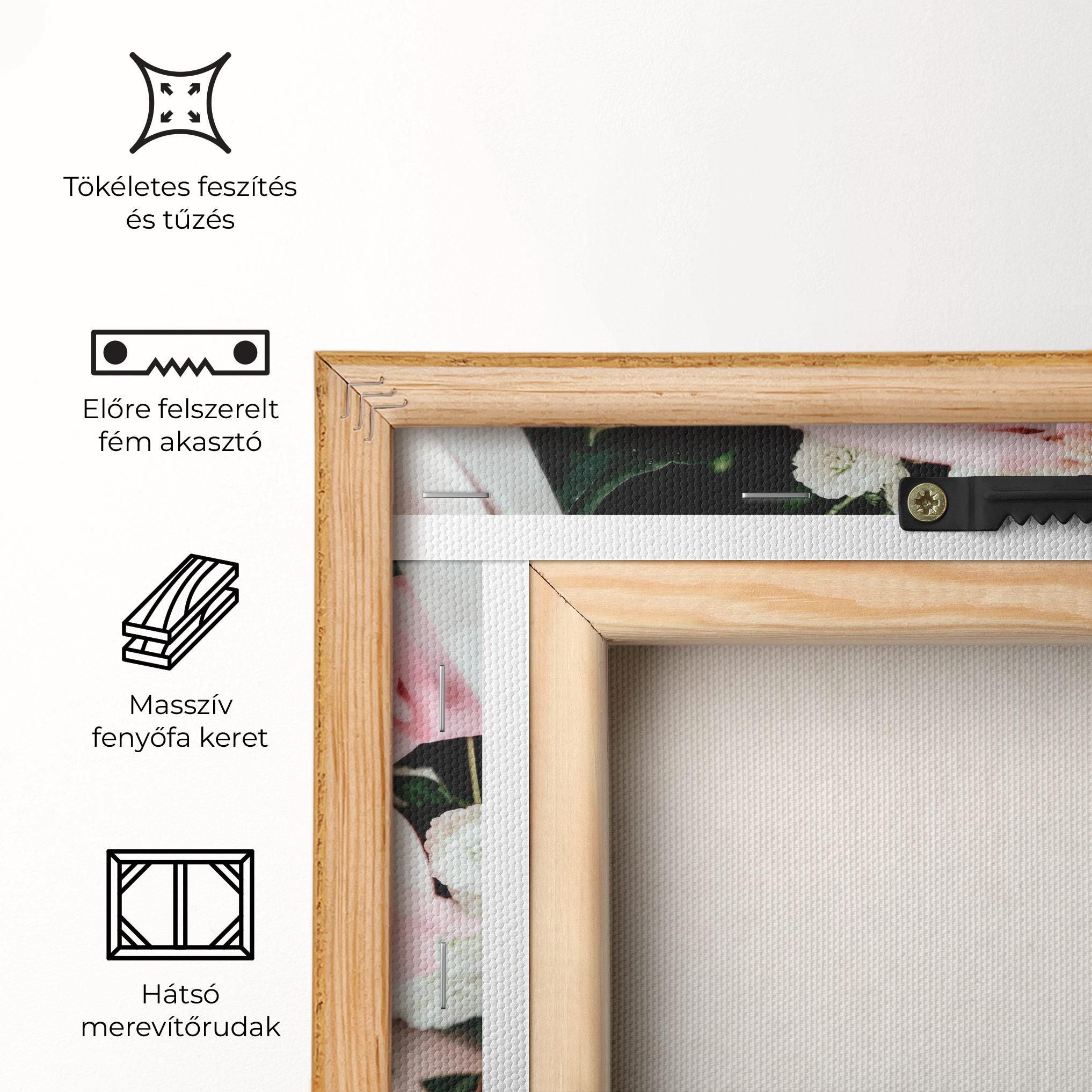 Vászonkép Baby Pink Bouquet mockup 5