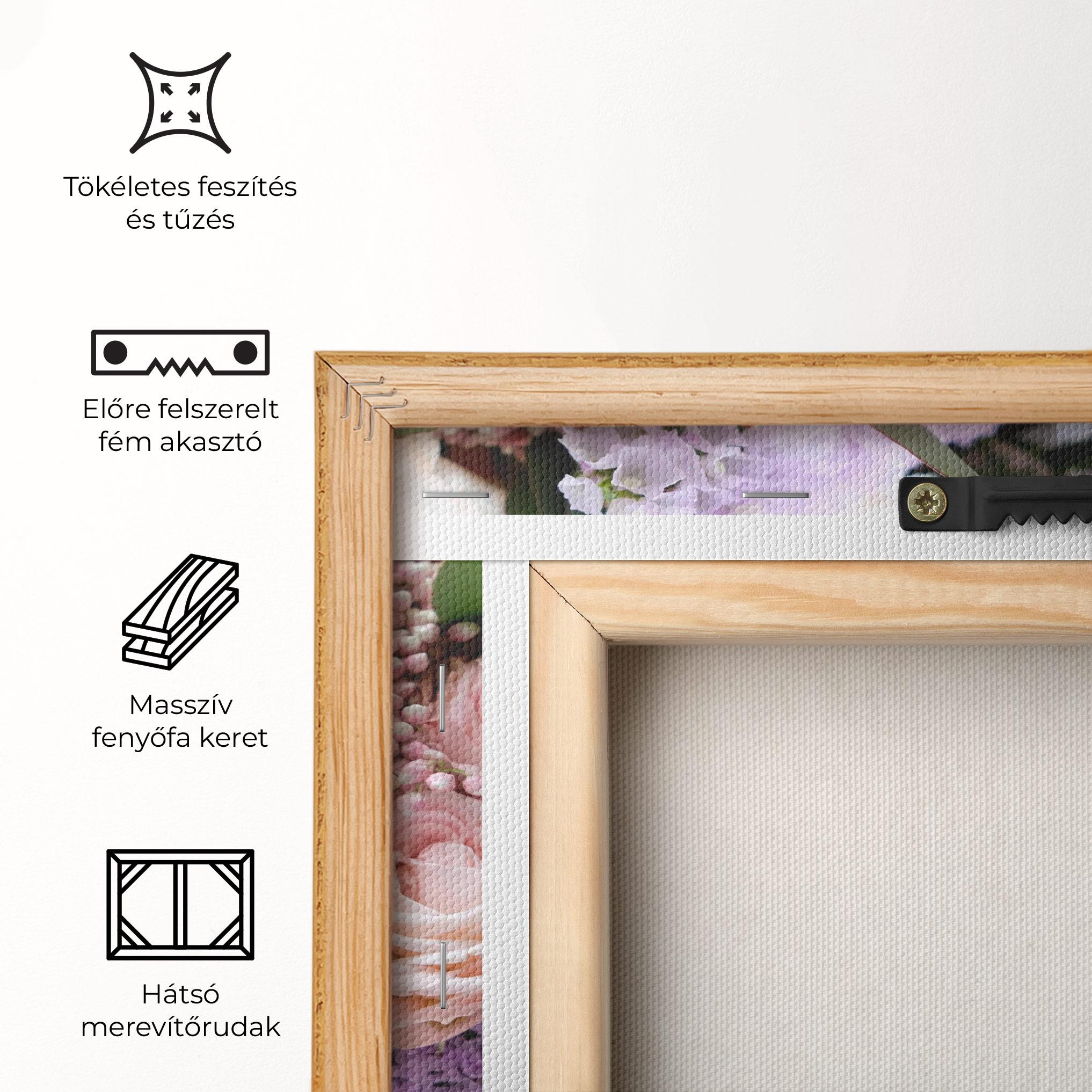 Vászonkép Beautiful Pink Roses mockup 5