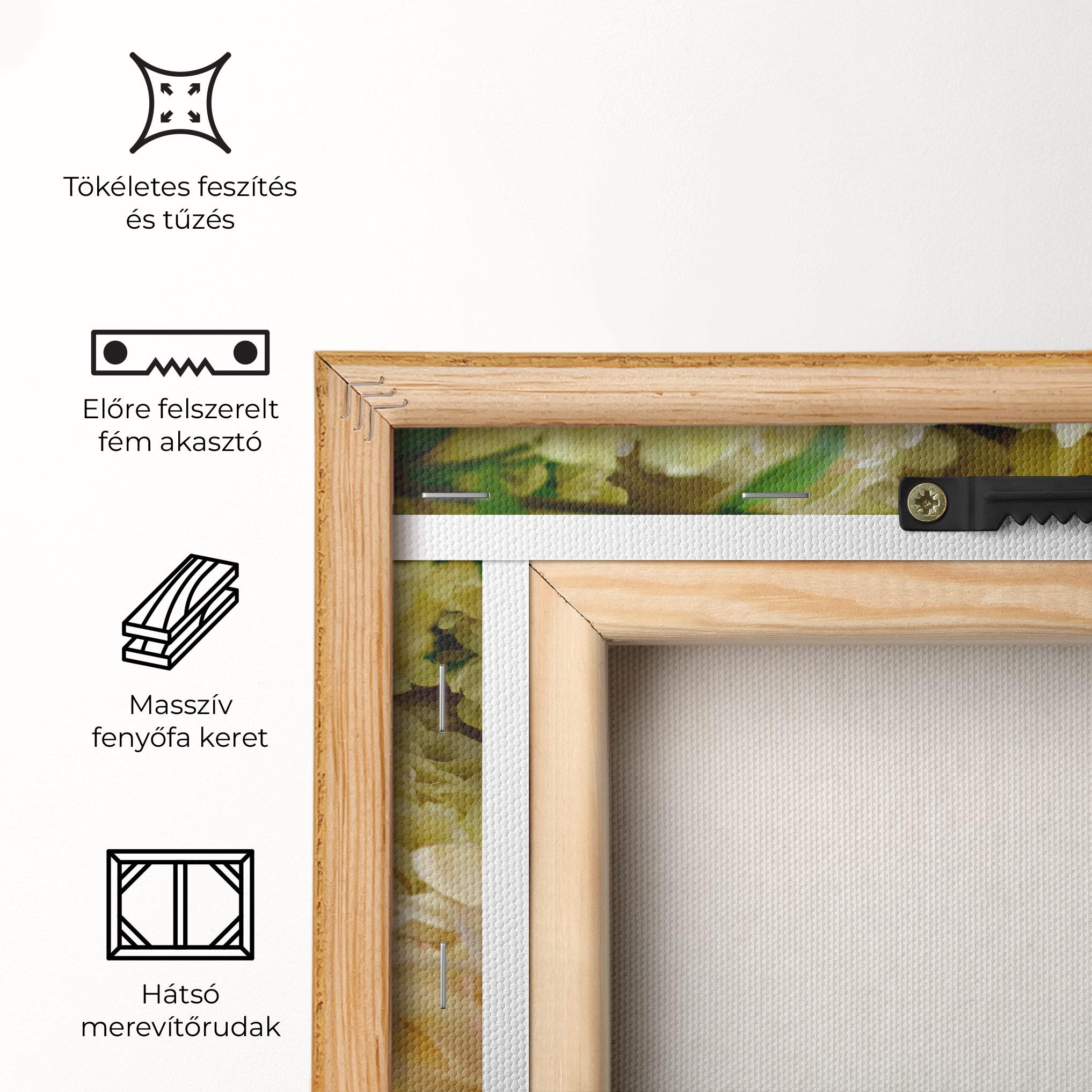 Vászonkép Beautiful Yellow Pastel mockup 5