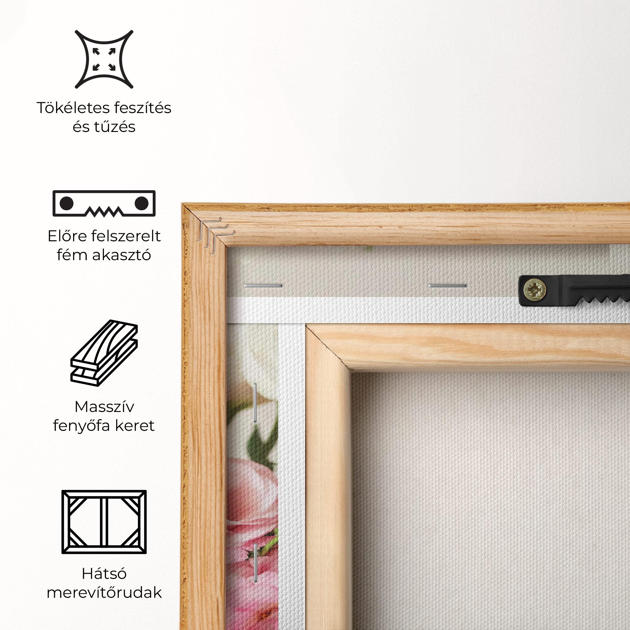 Vászonkép Cute Pink Flowers mockup 5