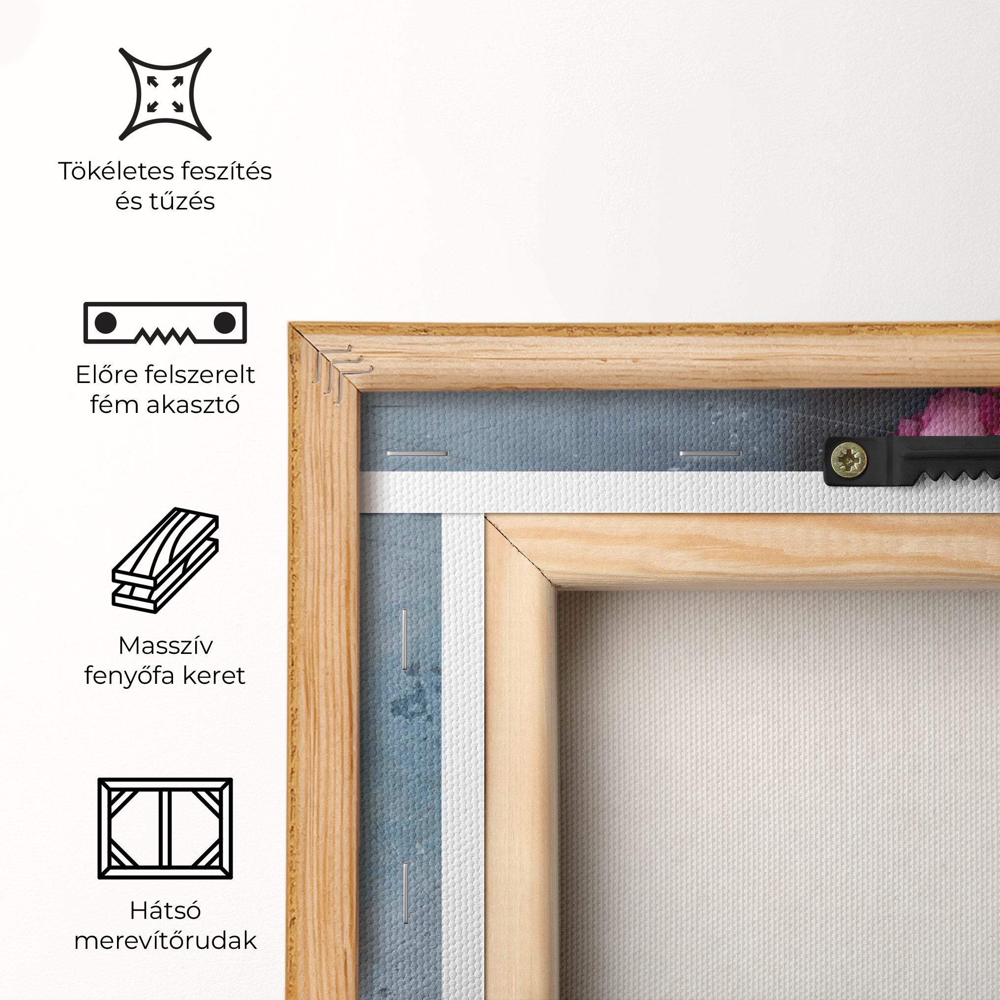 Vászonkép Cute Pink Peonies mockup 5