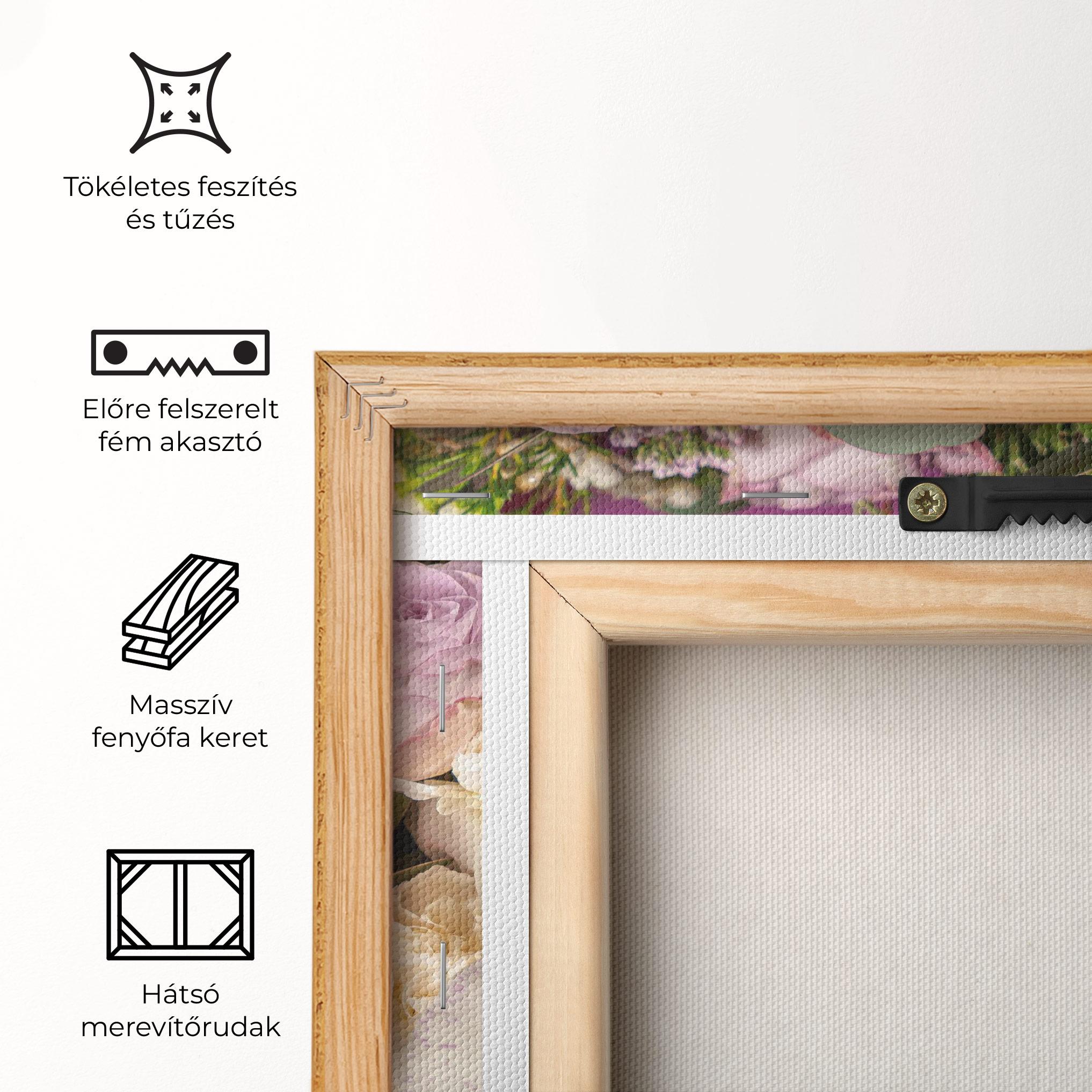 Vászonkép Cute Purple Bouquet mockup 5