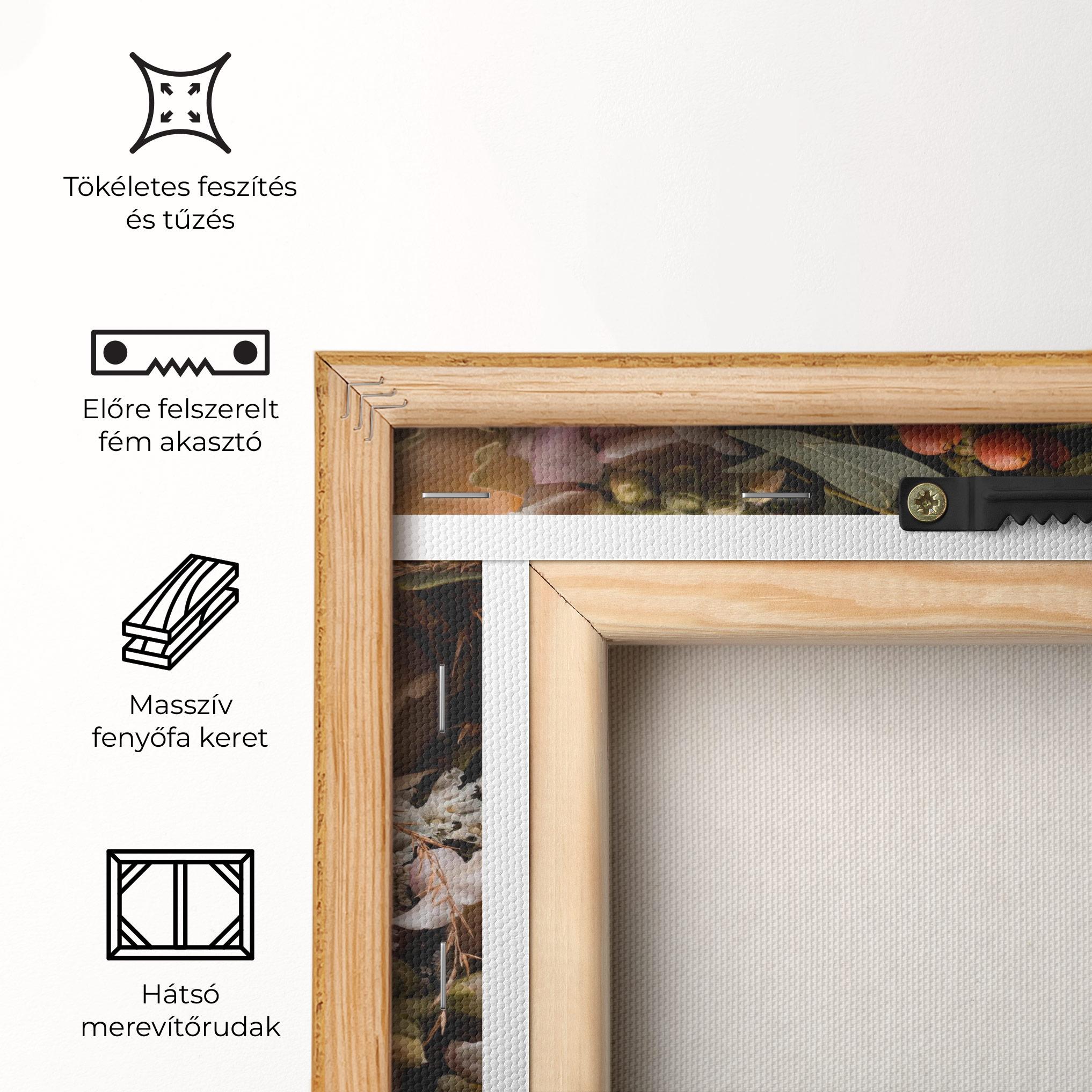 Vászonkép Dark Flower Bouquet mockup 5