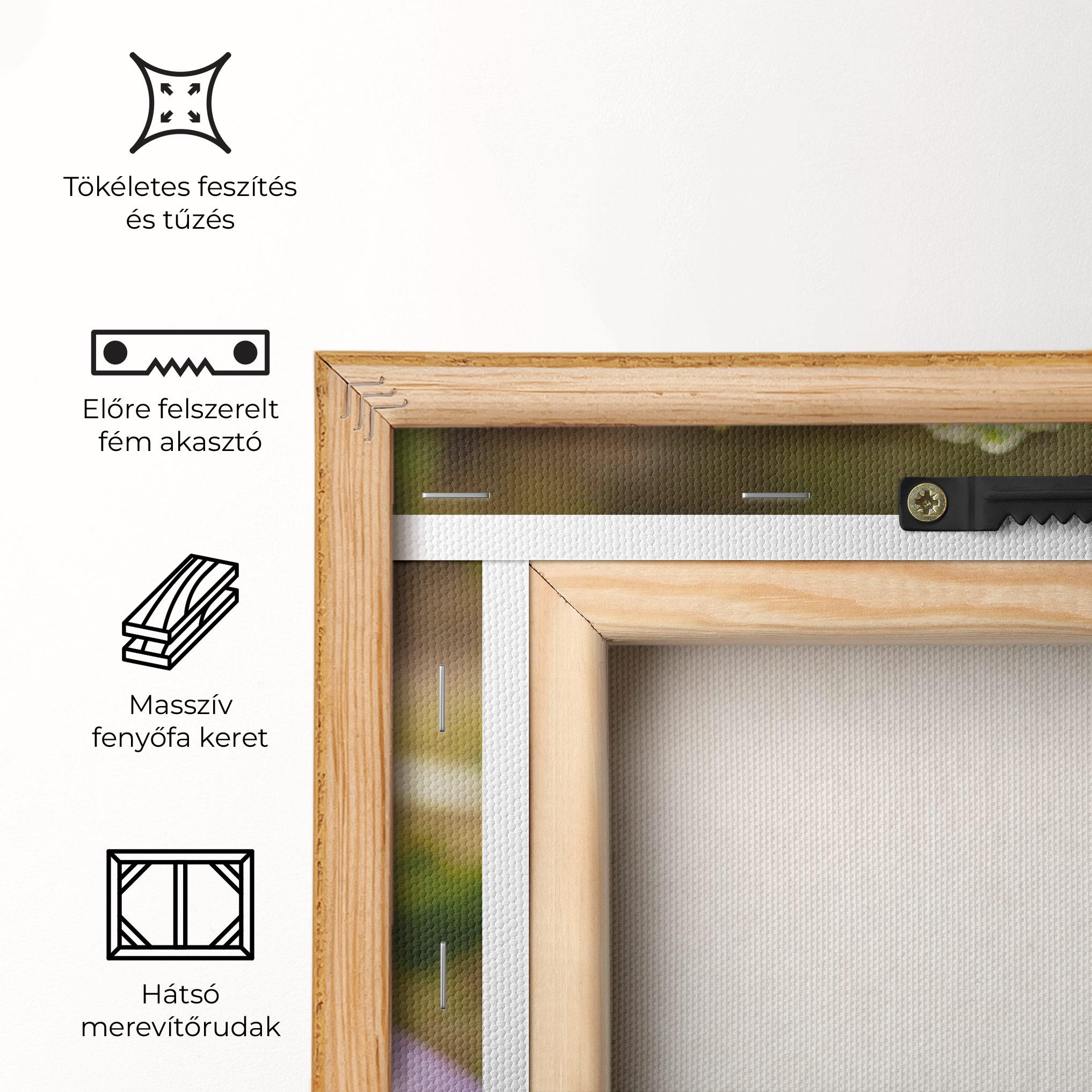 Vászonkép Green Pink Bouquet mockup 5