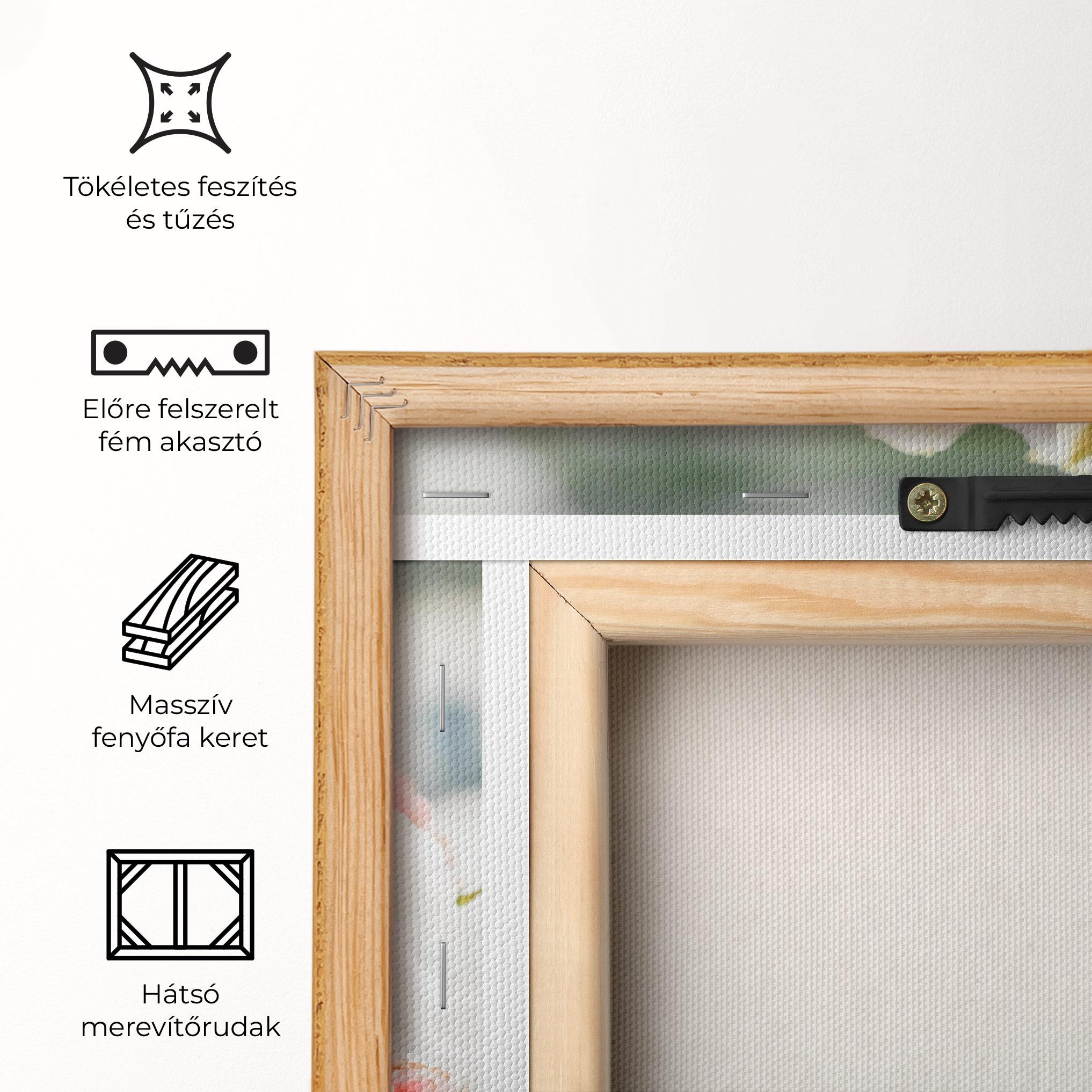 Vászonkép Pink Beautiful Bouquet mockup 5