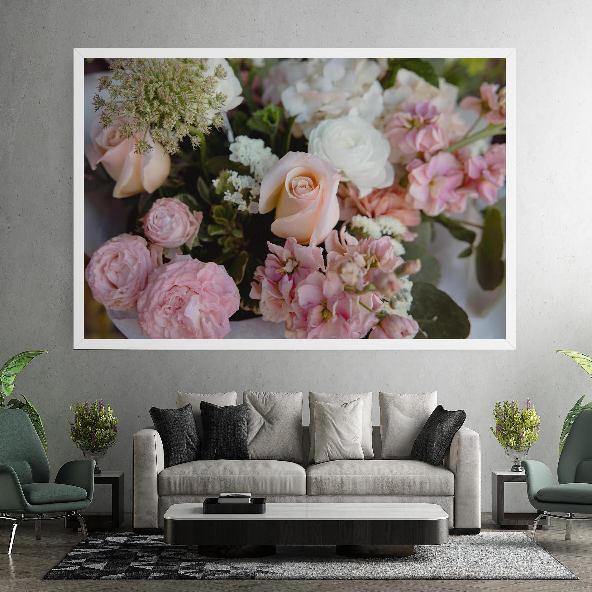 Vászonkép Beautiful Pink Pastel mockup 7