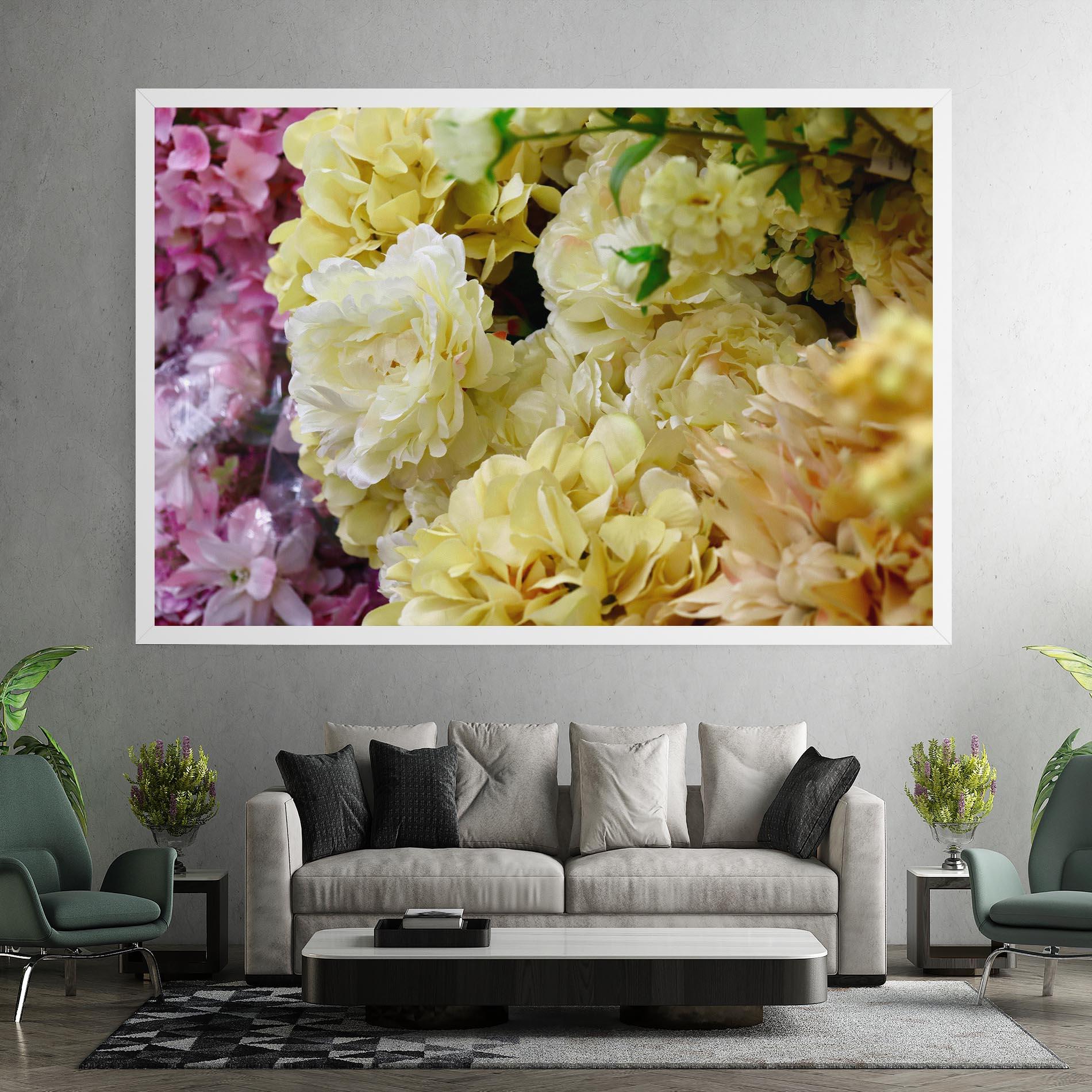 Vászonkép Beautiful Yellow Pastel mockup 7