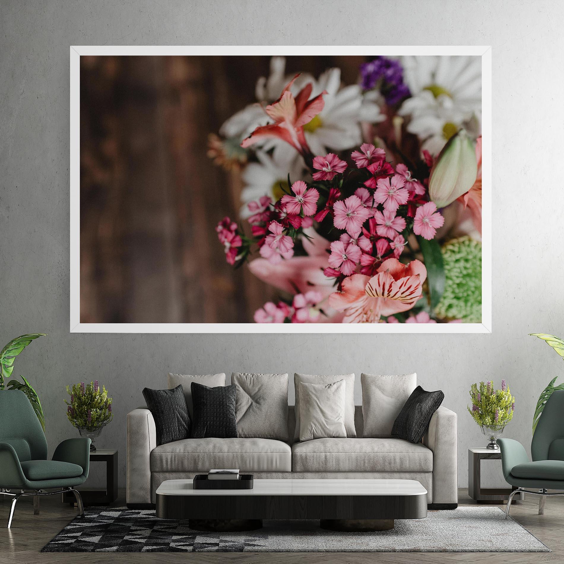 Vászonkép Small Flowers Bouquet mockup 7