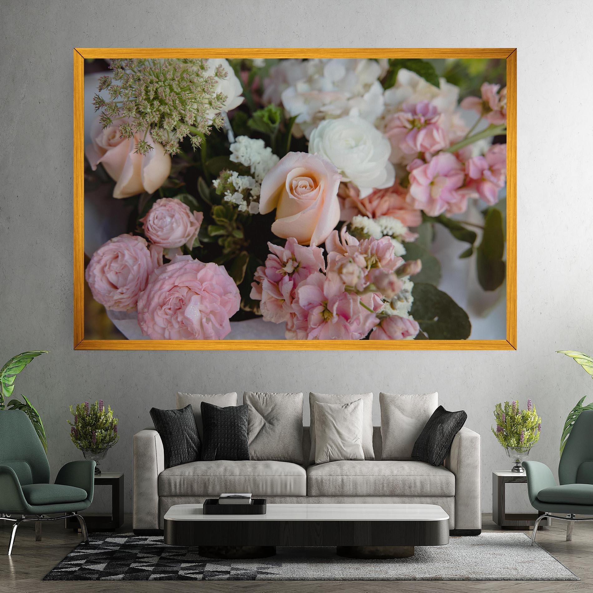 Vászonkép Beautiful Pink Pastel mockup 7