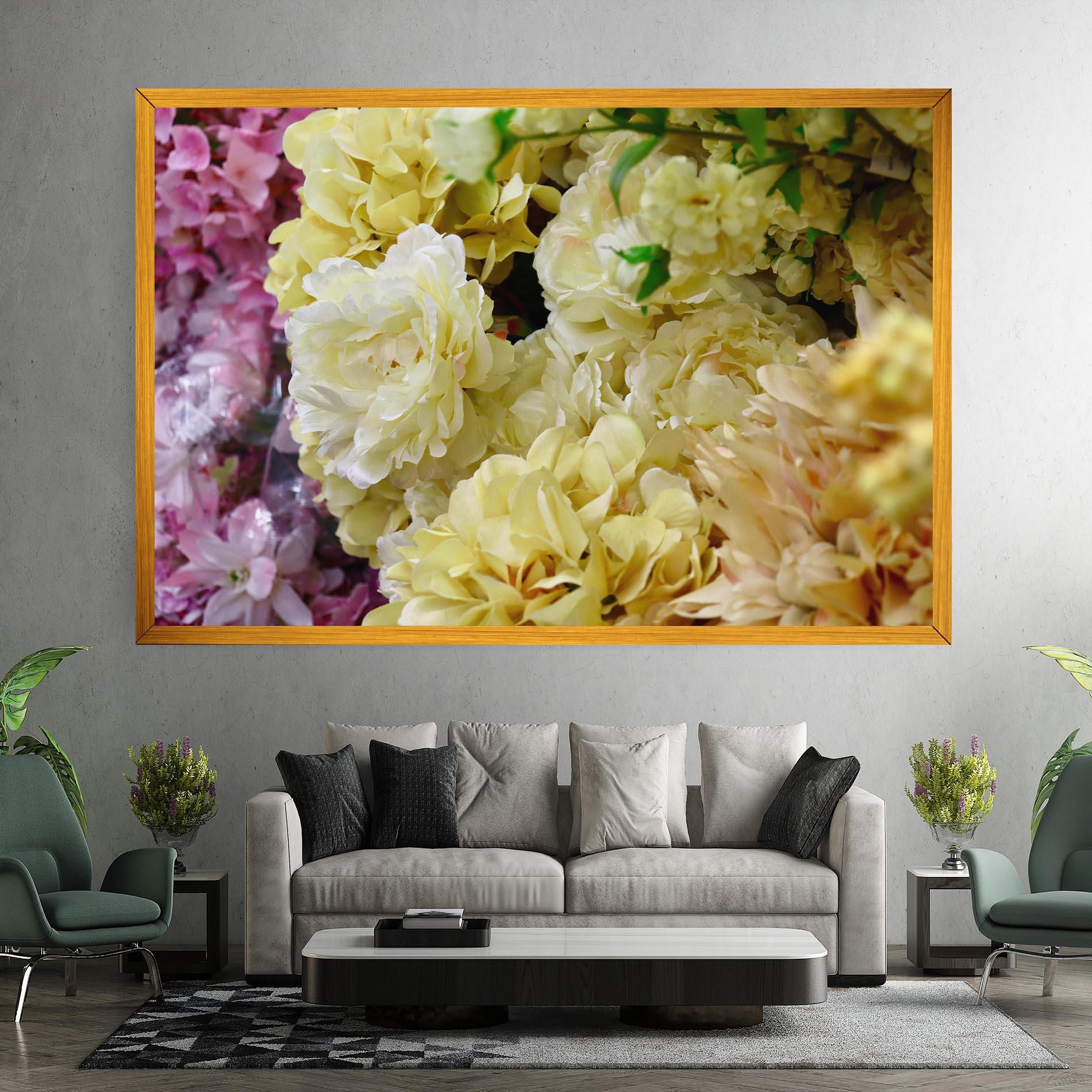 Vászonkép Beautiful Yellow Pastel mockup 7