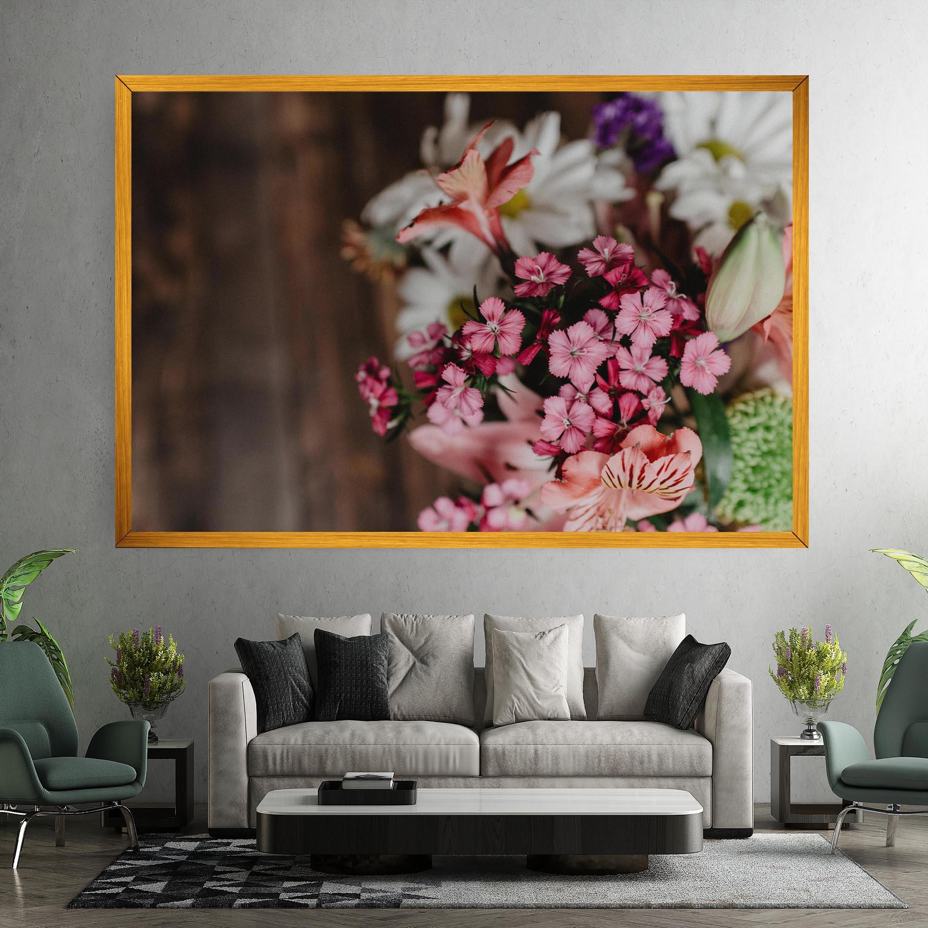 Vászonkép Small Flowers Bouquet mockup 7