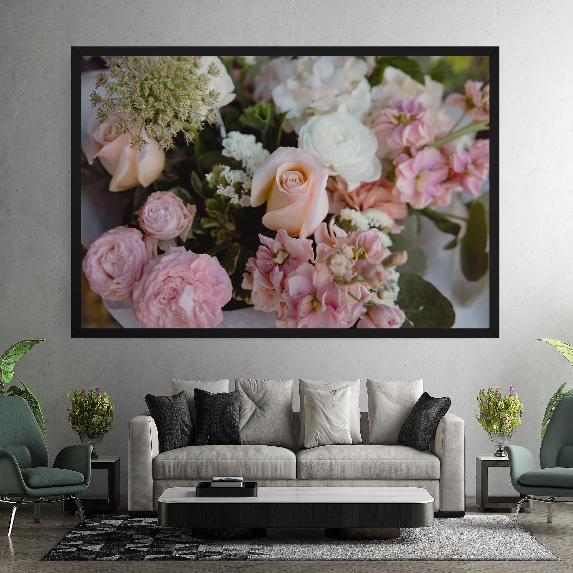 Vászonkép Beautiful Pink Pastel mockup 7