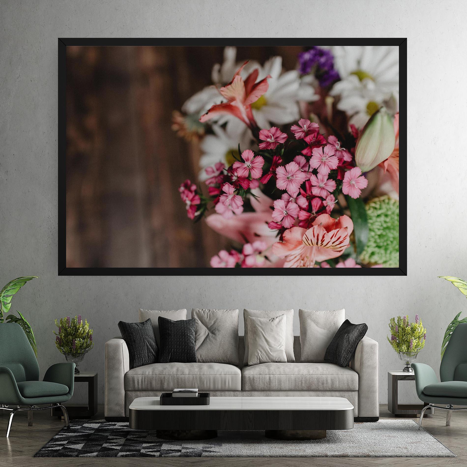 Vászonkép Small Flowers Bouquet mockup 7