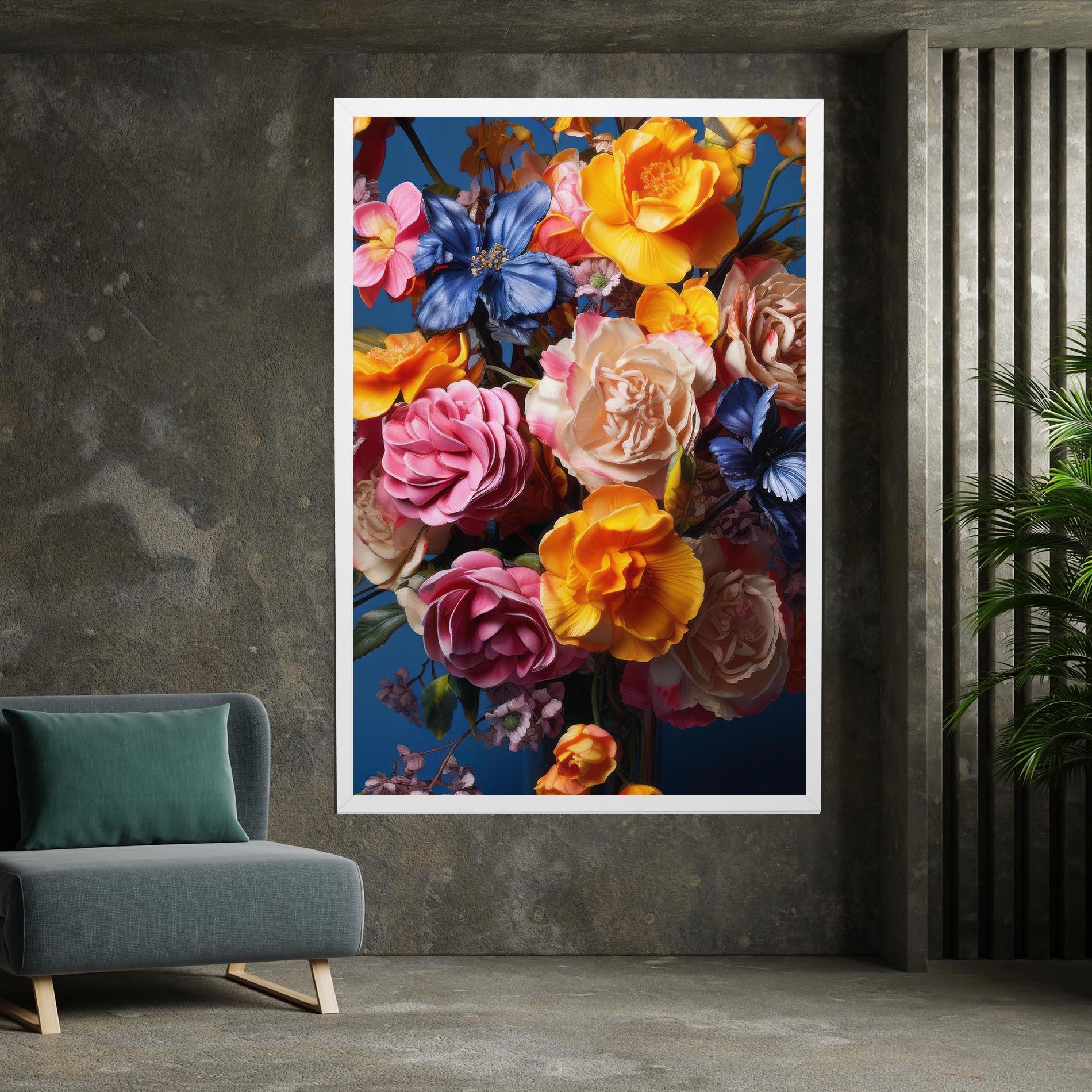Vászonkép Colorful Flower Bouquet mockup 7