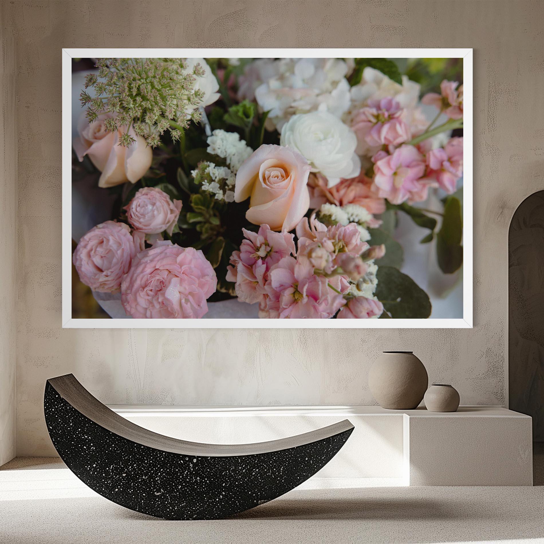 Vászonkép Beautiful Pink Pastel mockup 8