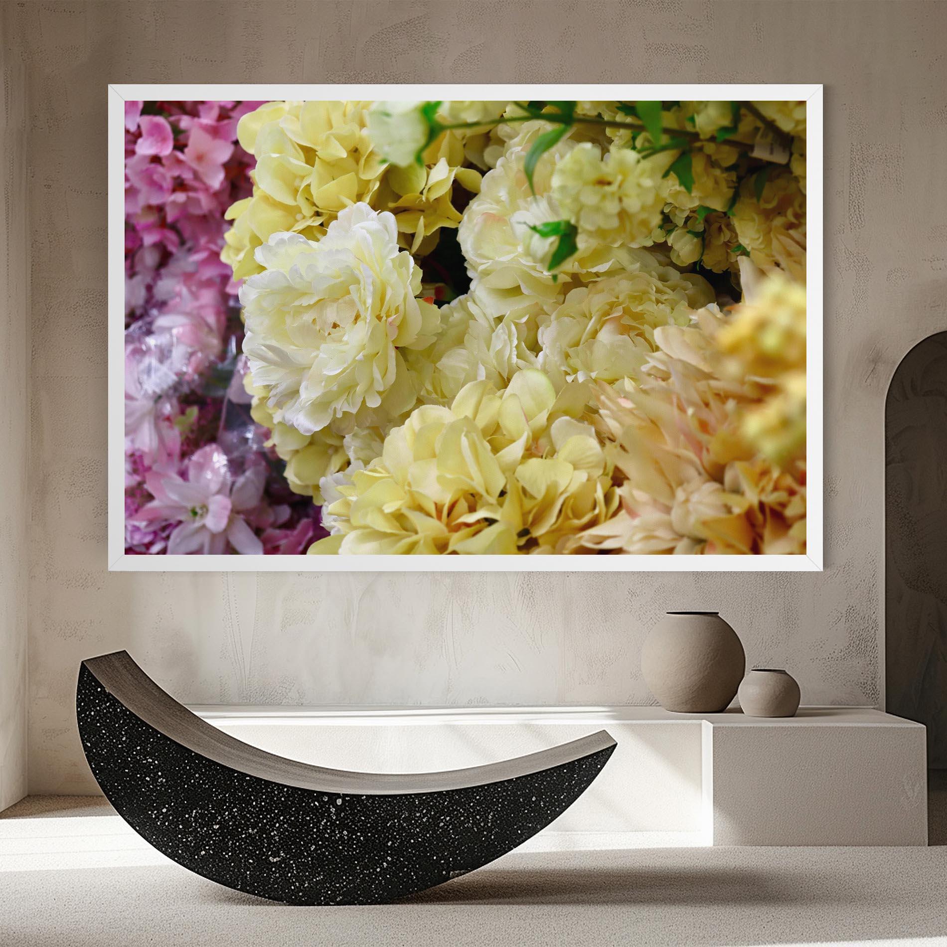 Vászonkép Beautiful Yellow Pastel mockup 8