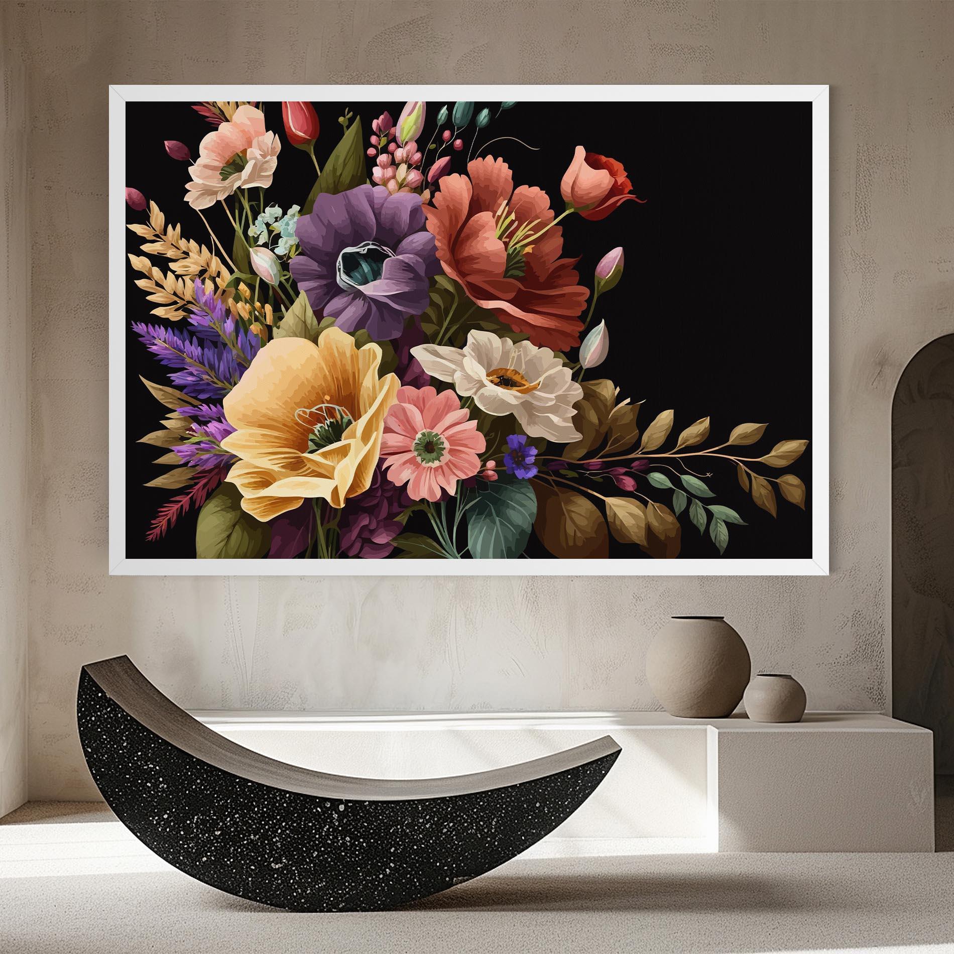 Vászonkép Vintage Bouquet Art mockup 8