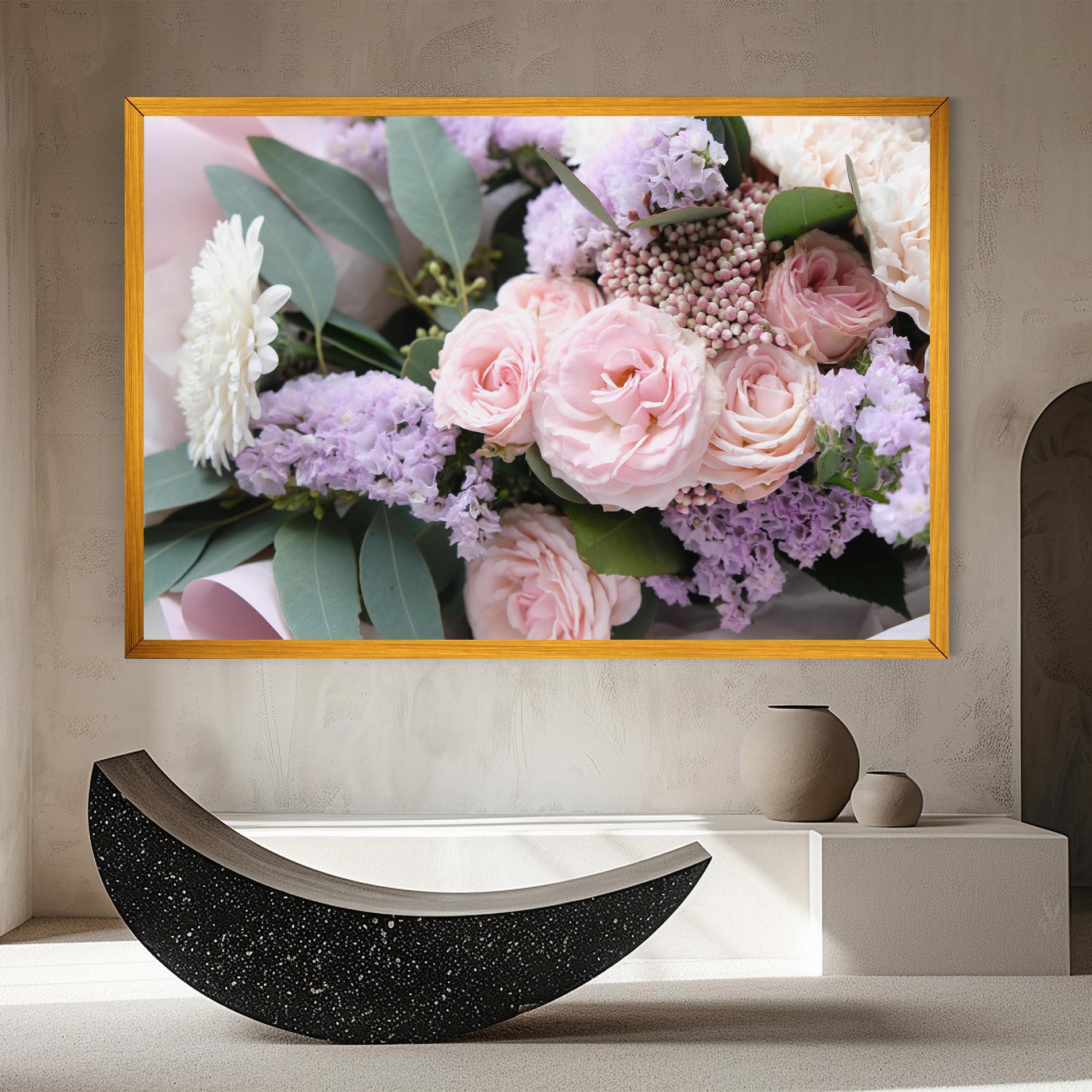 Vászonkép Beautiful Pink Roses mockup 8