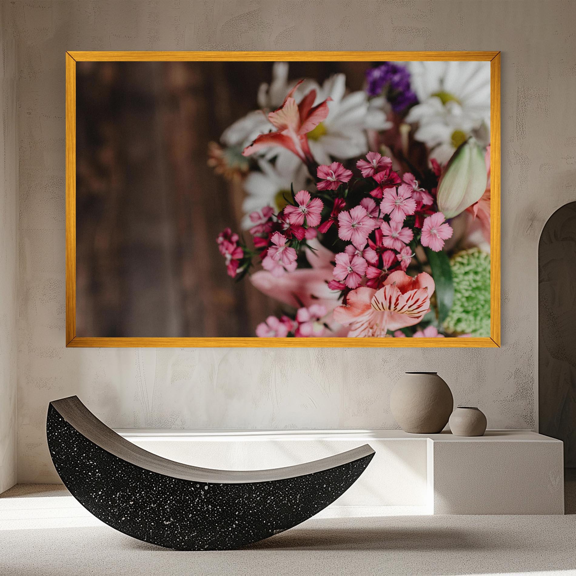 Vászonkép Small Flowers Bouquet mockup 8