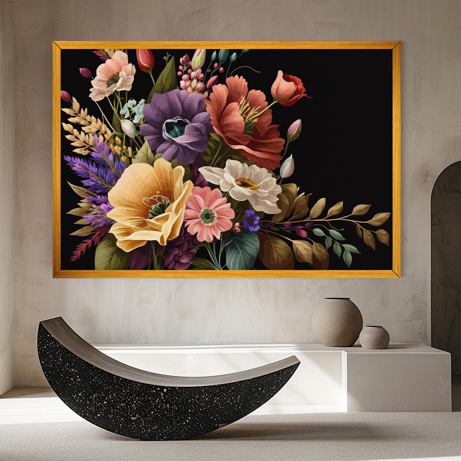 Vászonkép Vintage Bouquet Art mockup 8