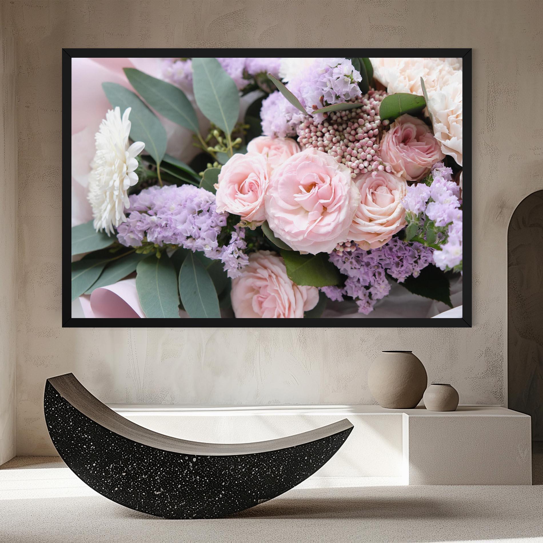 Vászonkép Beautiful Pink Roses mockup 8