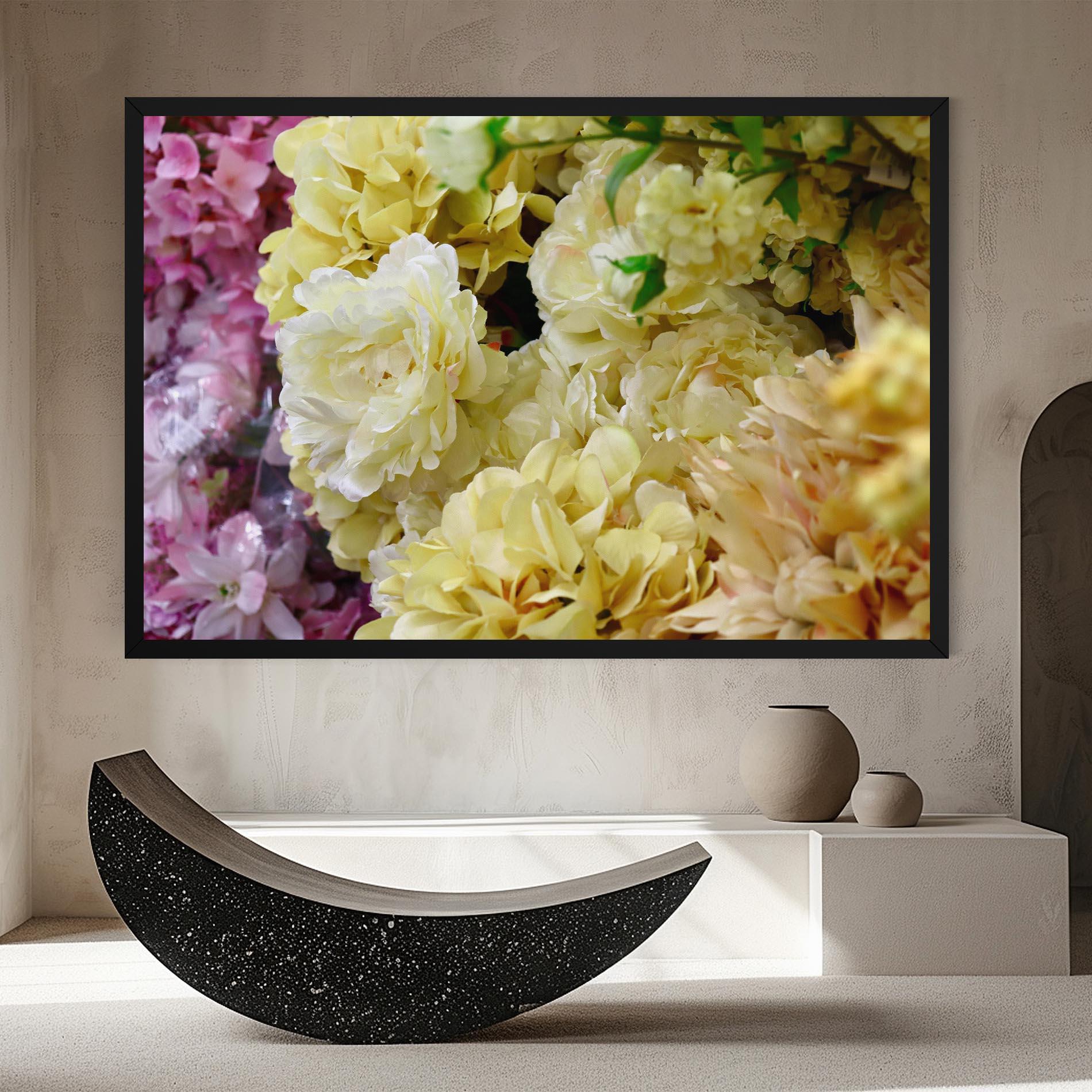 Vászonkép Beautiful Yellow Pastel mockup 8